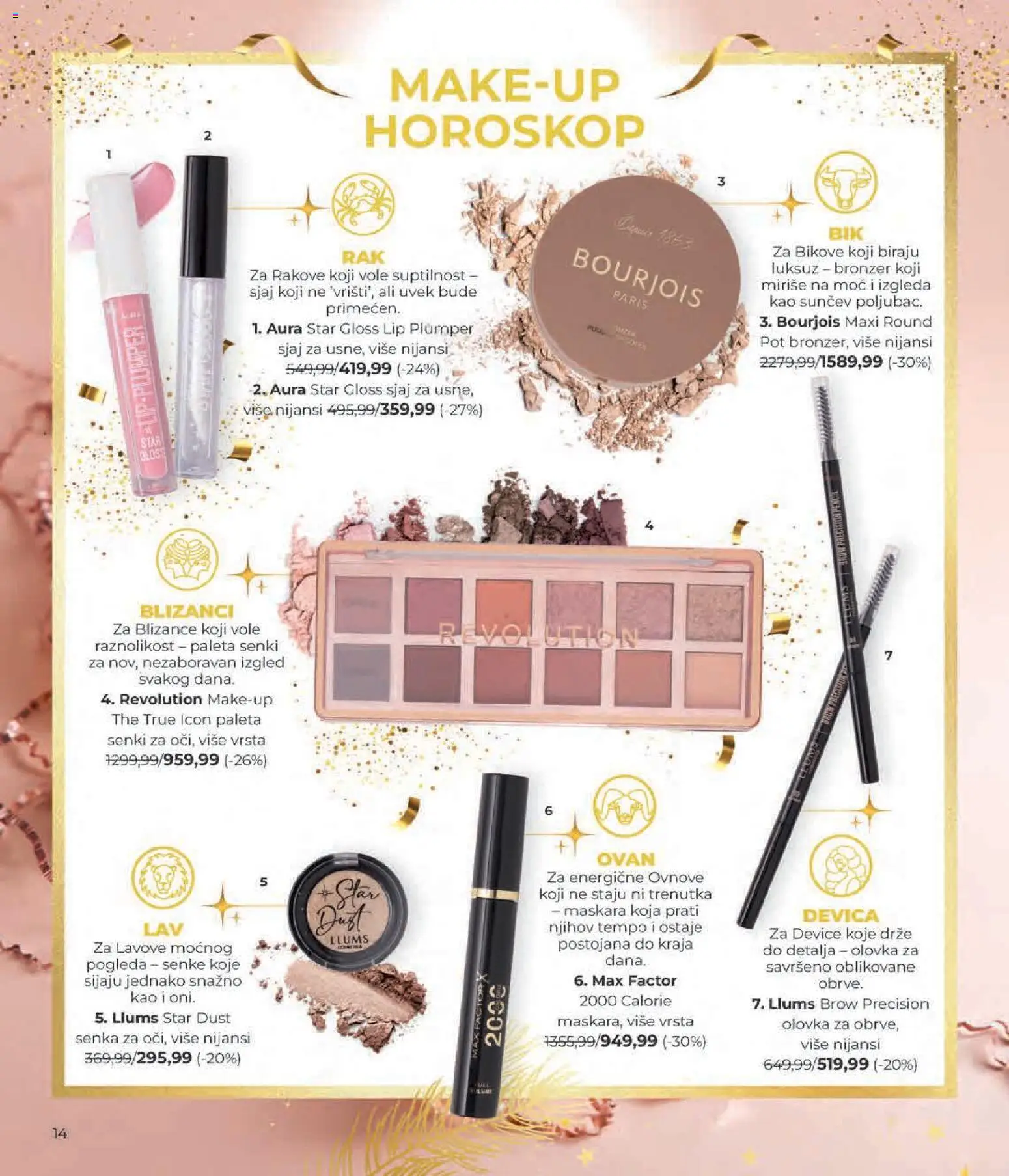 Lilly drogerie katalog - važi od 01.12.2025 | Strana: 14 | Proizvode: Bronzer, Maskara