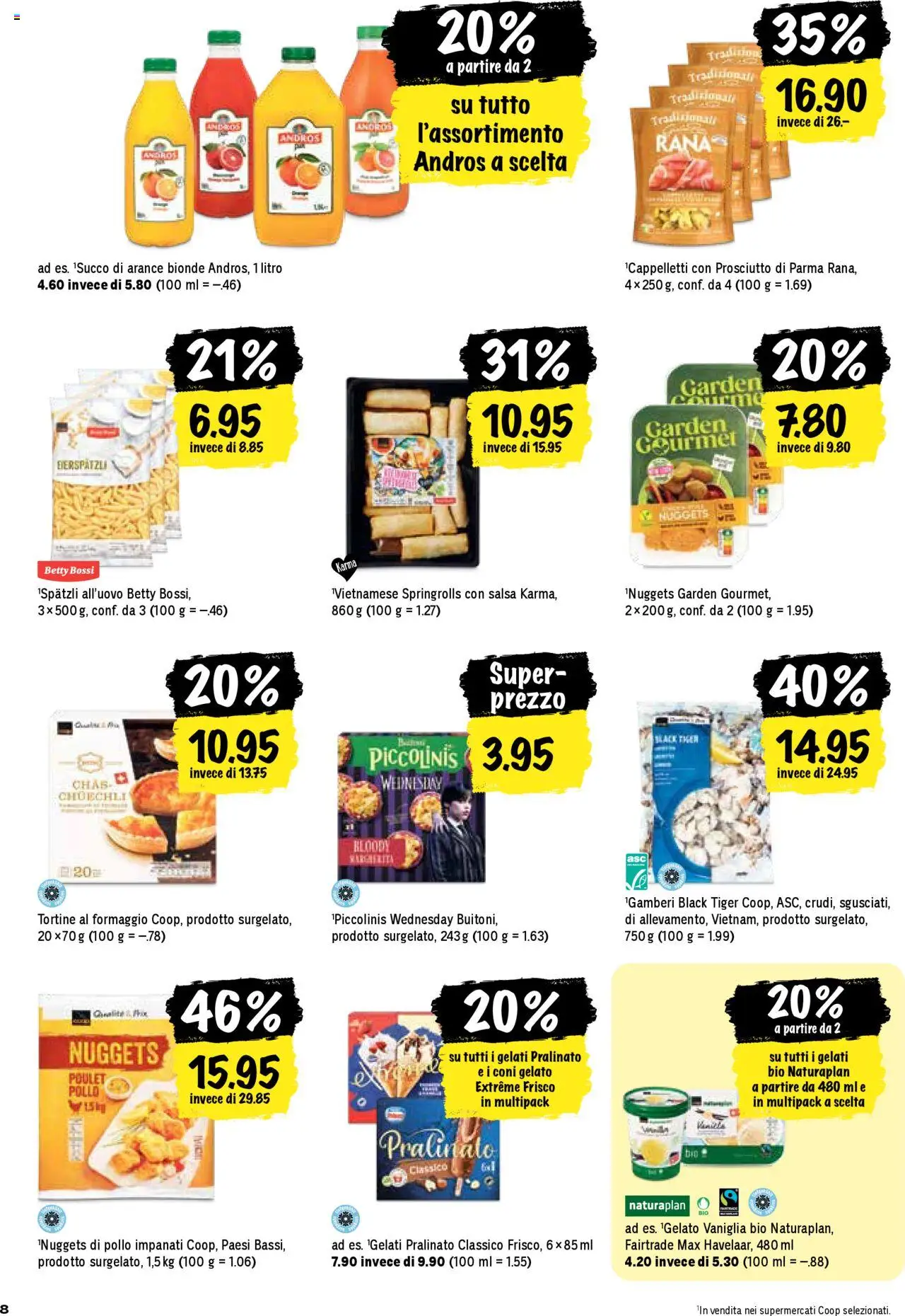 Coop - Una settimana di azioni – gültig ab 16.10.2025 | Seite: 8 | Produkte: Pizza