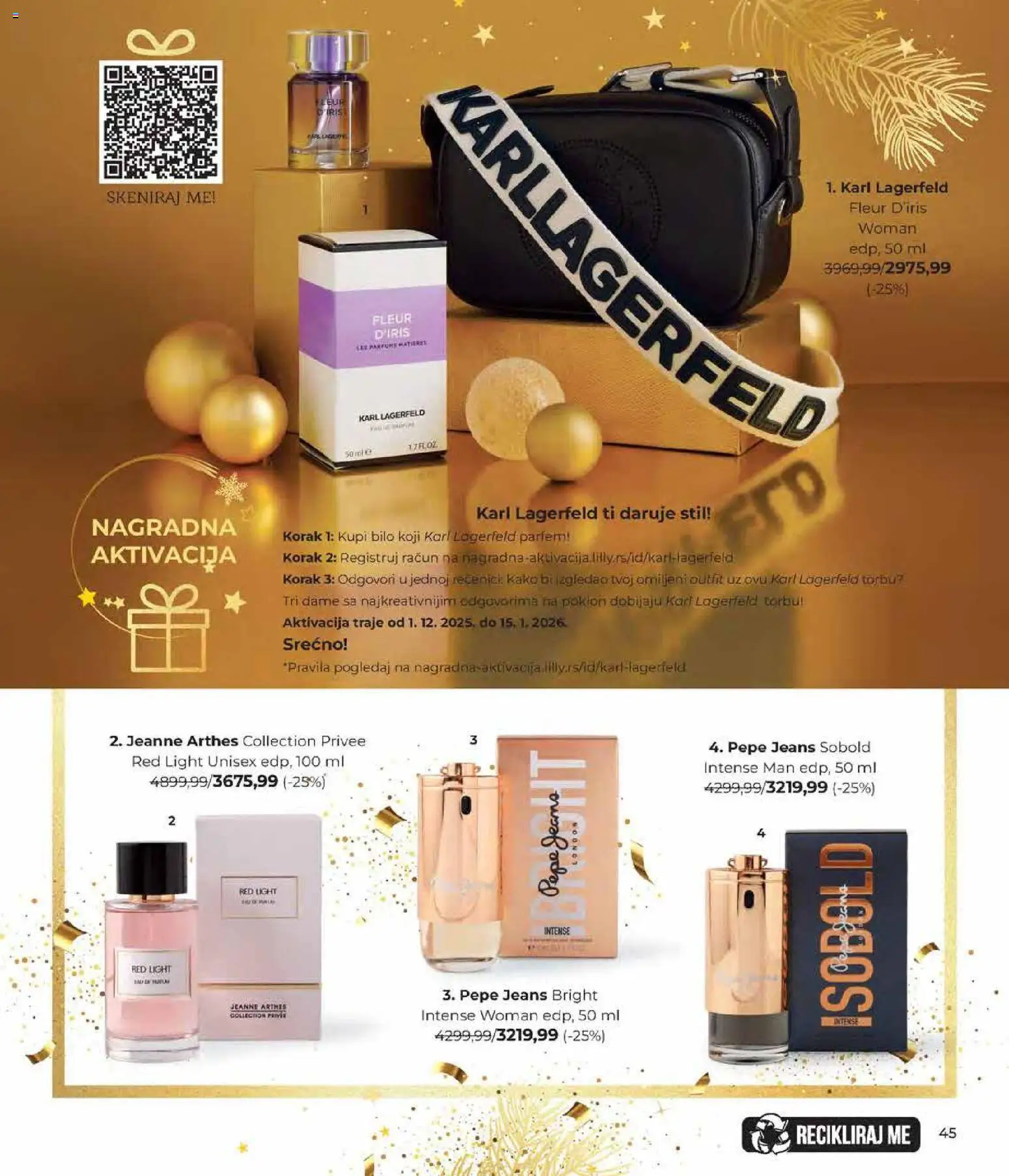 Lilly drogerie katalog - važi od 01.12.2025 | Strana: 45 | Proizvode: Parfem