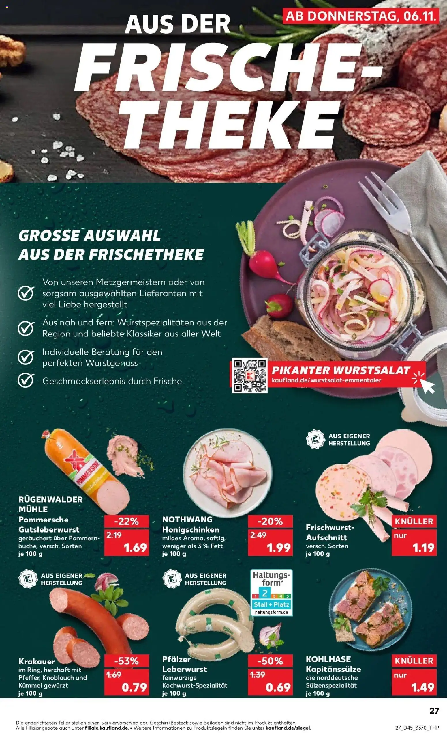 Kaufland prospekt Sonneberg	 – gültig ab 10.11.2025 | Seite: 27 | Produkte: Mühle, Theke, Knoblauch
