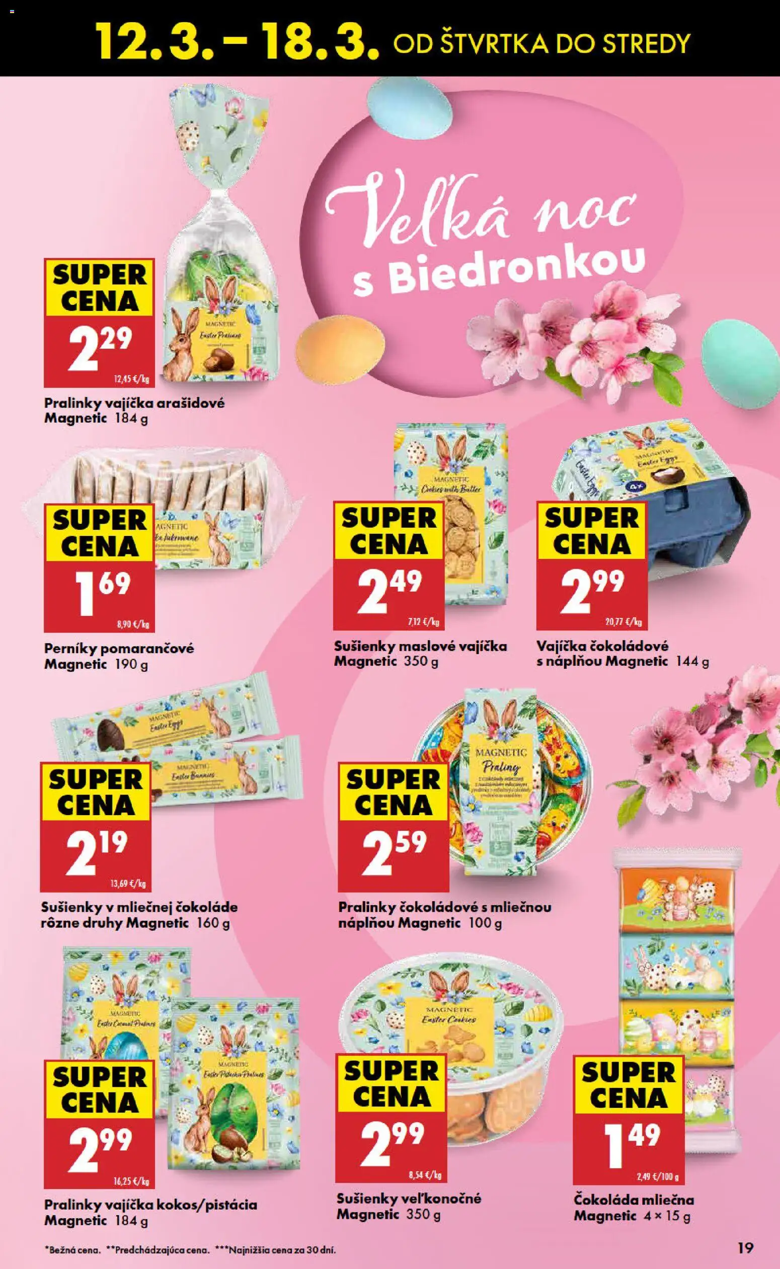 Nové Biedronka akcie – leták je platný od 12.03.2026 | Strana: 19 | Produkty: Čokoláda