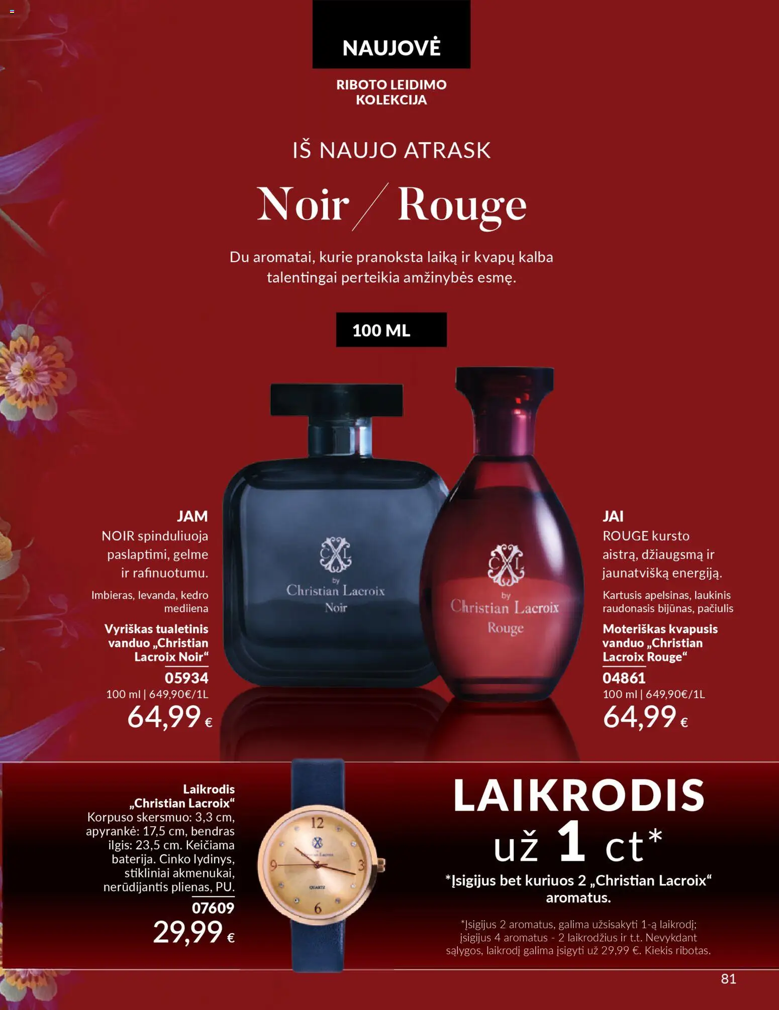 AVON akcijos nuo 01.03.2026 | Puslapis: 81 | Prekių: Kvapusis vanduo, Laikrodis, Bendras