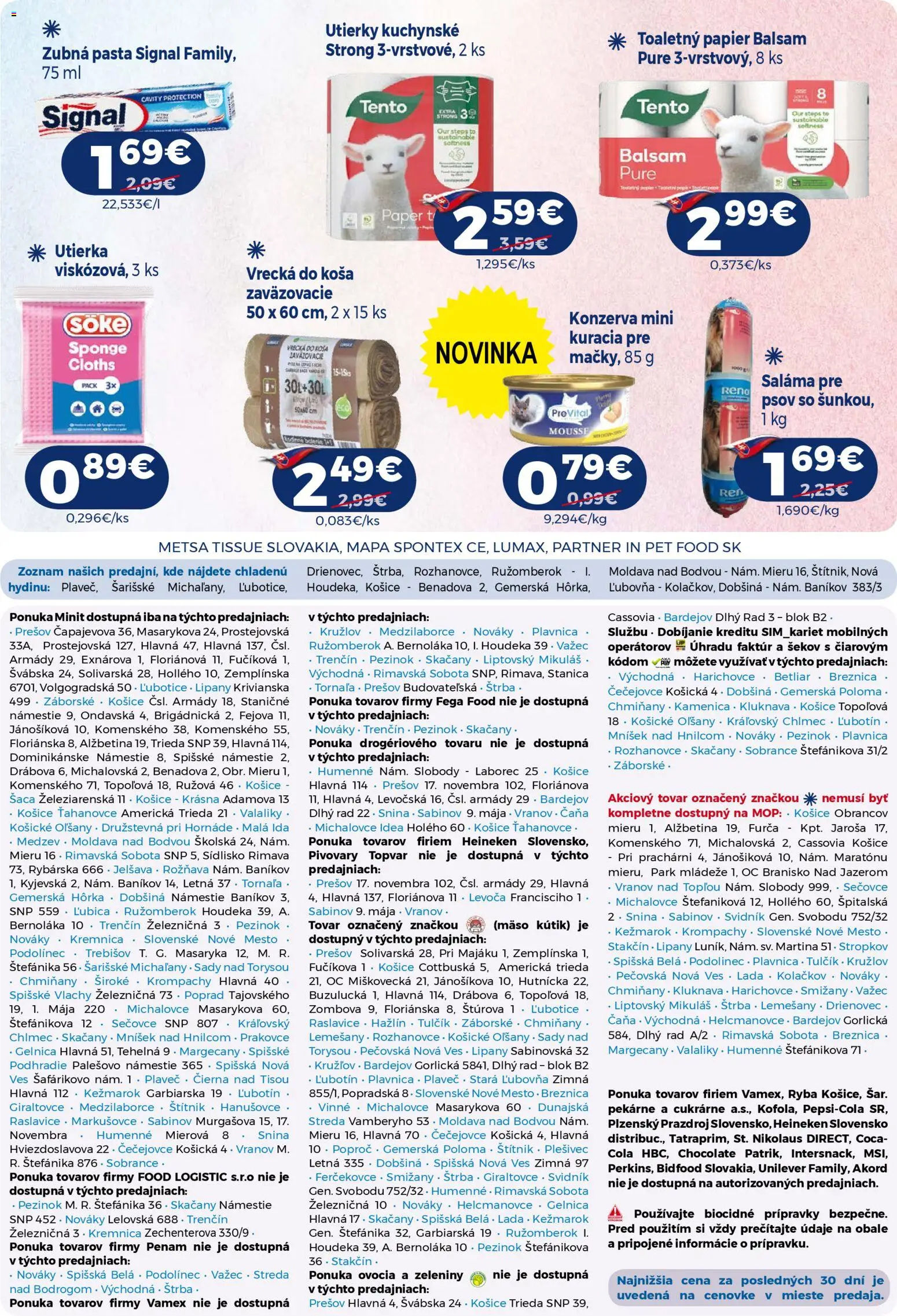 Nové Milk Agro akcie – leták je platný od 04.03.2026 | Strana: 15 | Produkty: Mop, Saláma, Toaletný papier, Ryba