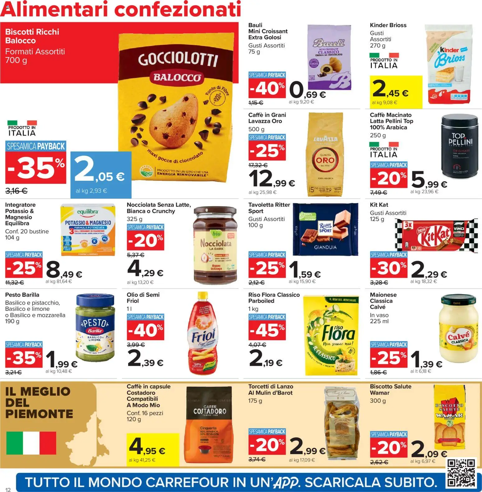 Volantino Carrefour del 07.04.2026 | Pagina: 12 | Prodotti: Caffè, Cioccolato, Riso, Pesto