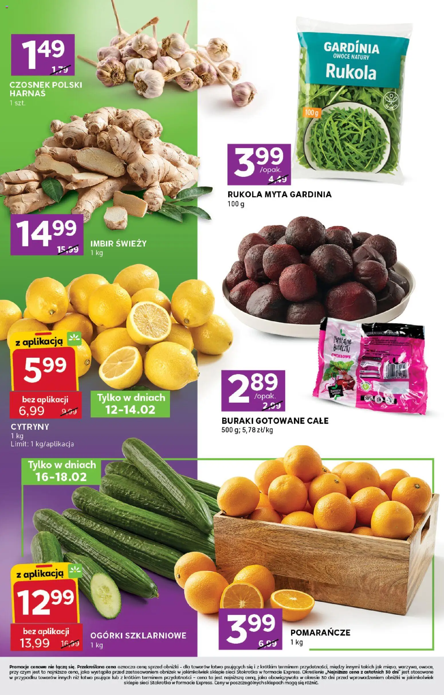 Stokrotka Gazetka - Express od 12.02.2026 | Strona: 2 | Produkty: Stokrotka, Buraki, Cytryny, Ogórki