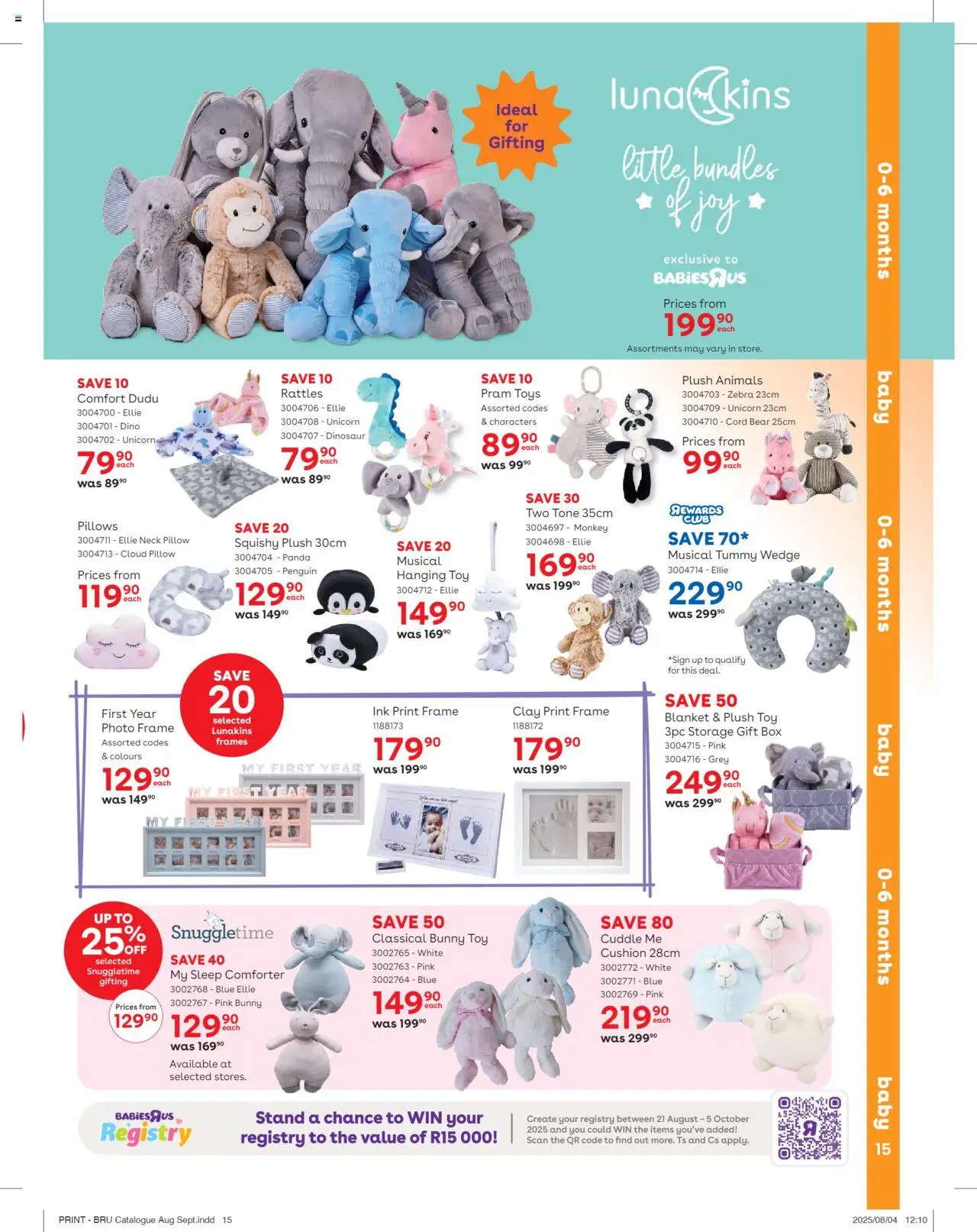 Babies R Us Specials │ valid from 21.08.2025 | Page: 15 | Products: Cushion, Frame, Toys, Pillow