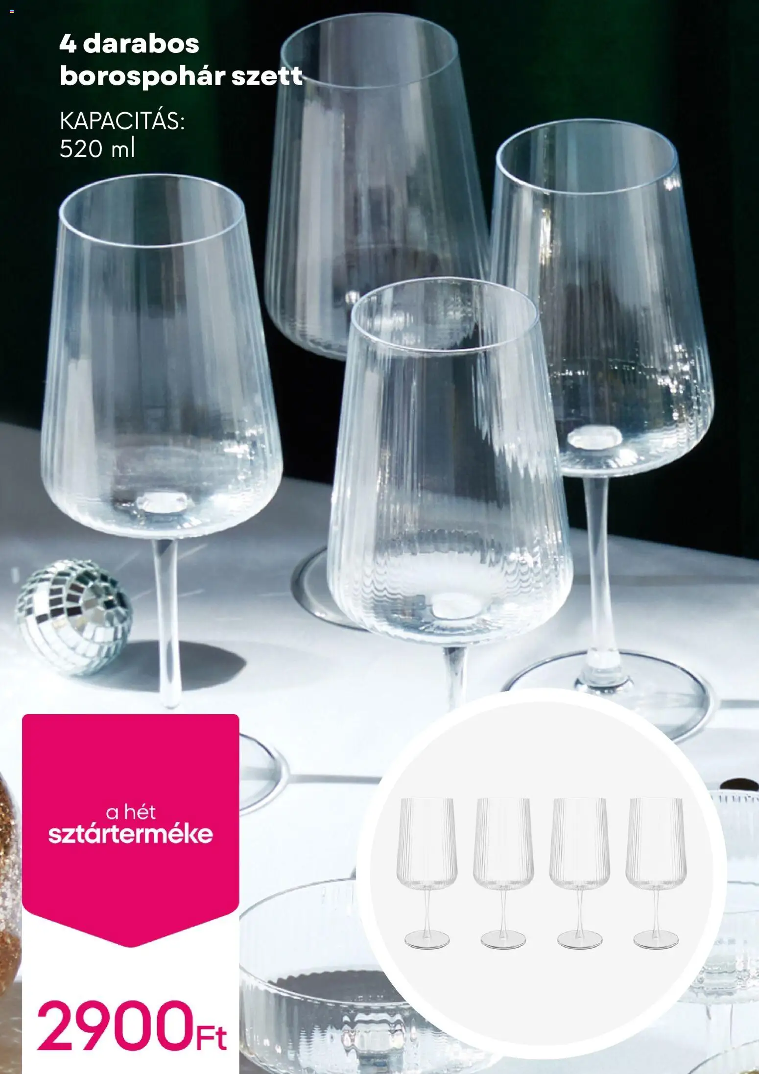 Pepco akciós ujság - amely érvényes a következő dátumtól: 18.12.2025 | Oldal: 8 | Termékek: Borospohár