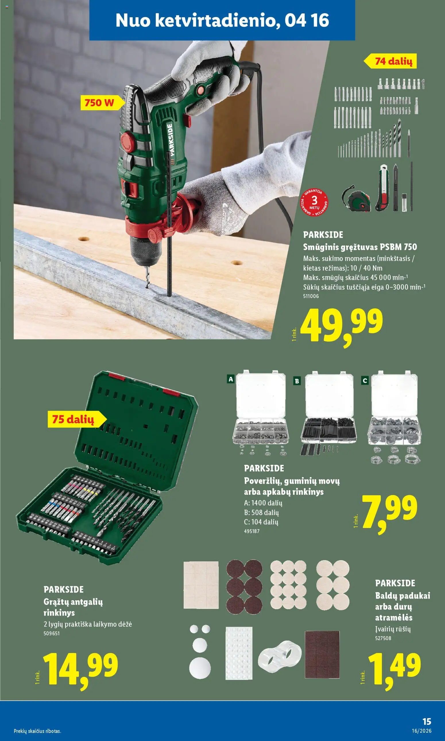 LIDL akcijos nuo 13.04.2026 | Puslapis: 15 | Prekių: Dėžė