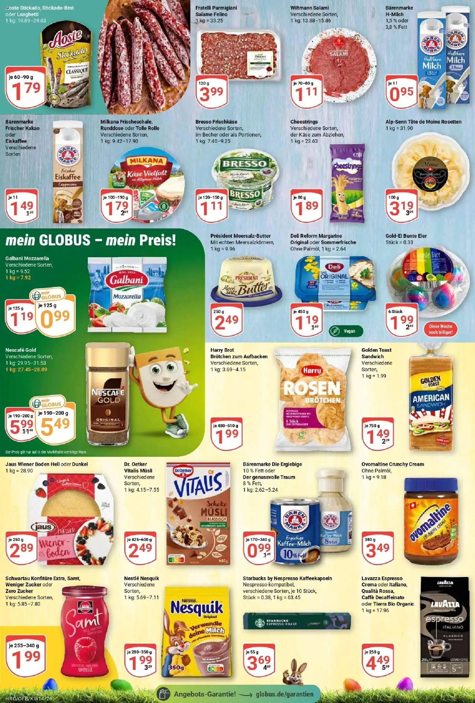 Globus prospekt Rostock	 – gültig ab 30.03.2026 | Seite: 16 | Produkte: Eier, Zucker, Himbeere, Frischkase