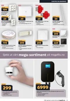 Forhåndsvisning av Megaflis kundeavis gyldig fra 09.04.2026 | Side: 39 | Produkter: Persienn, Dimmer, Kabel, Stikkontakt