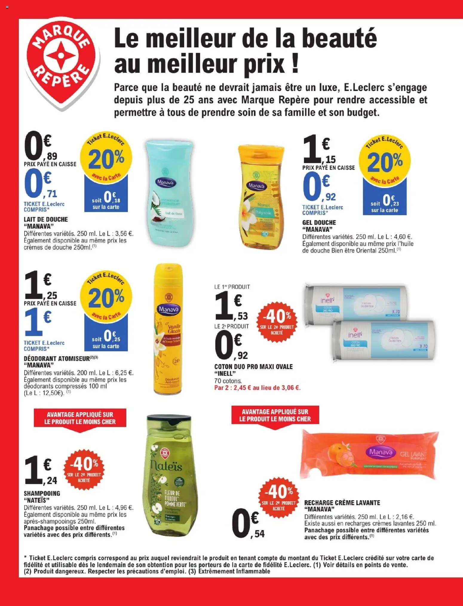 {H1} | Page: 4 | Produits: Déodorant, Douche, Lait, Crème