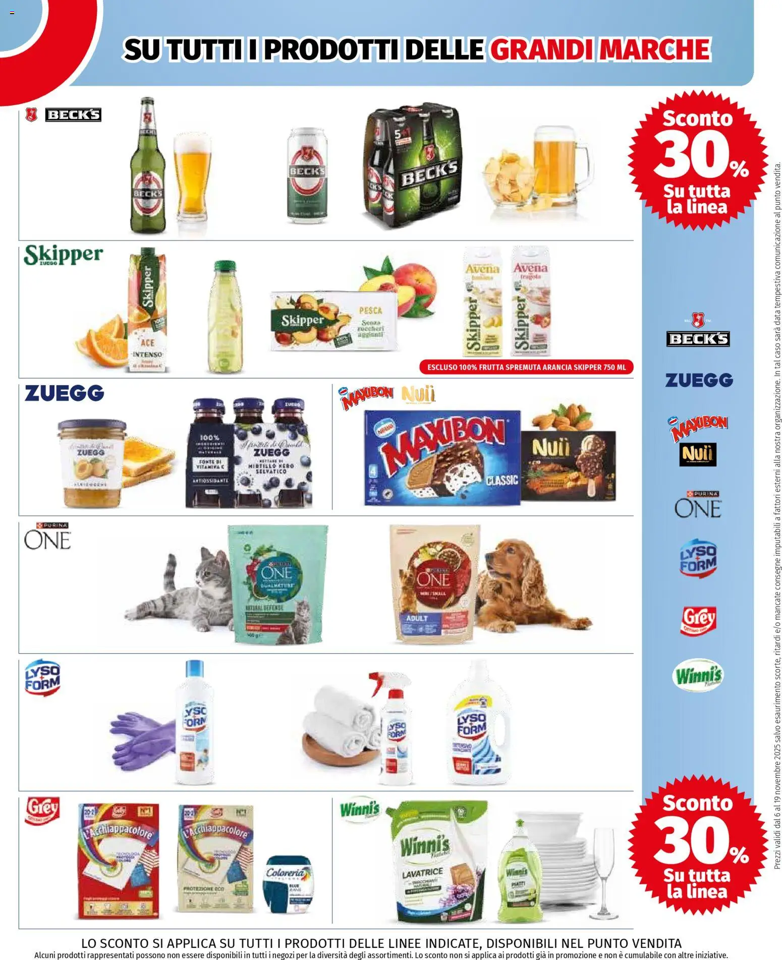 Volantino COOP del 06.11.2025 | Pagina: 9 | Prodotti: Frutta, Pesca, Lavatrice, Data