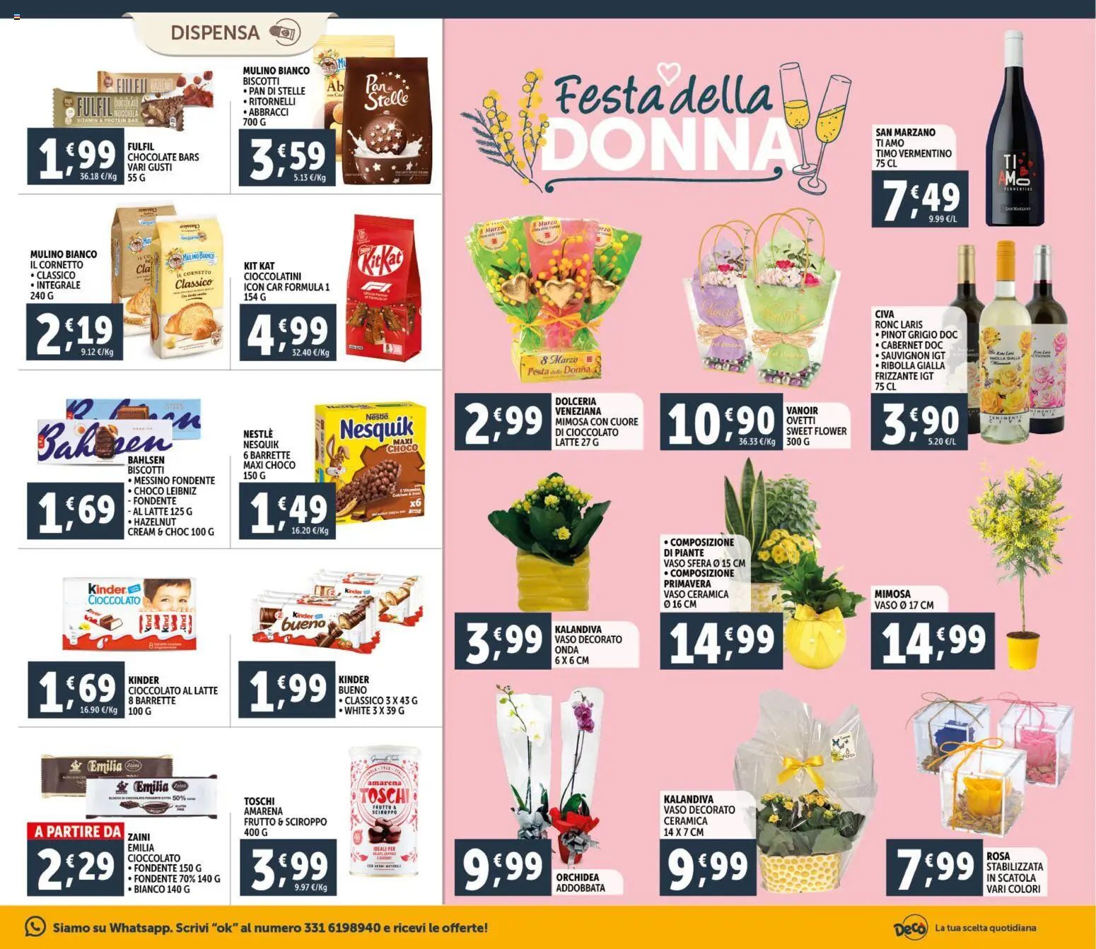 Volantino Decò del 06.03.2026 | Pagina: 13 | Prodotti: Cornetto, Biscotti, Latte, Amarena