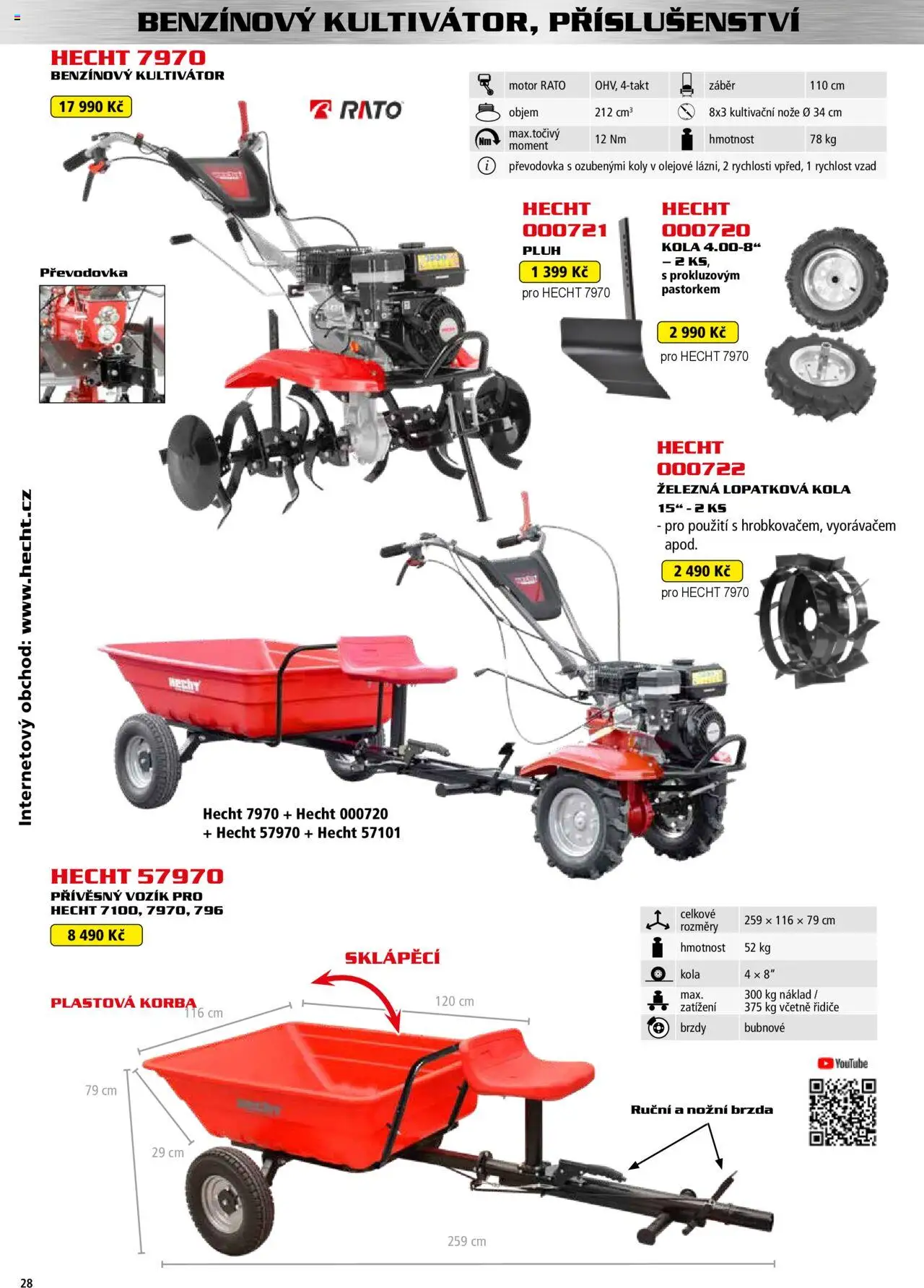 Hecht katalog - Jaro-léto 2025 od 22.04.2025 | Strana: 28 | Produkty: Hecht, Nože, Přívěsný vozík, Kola
