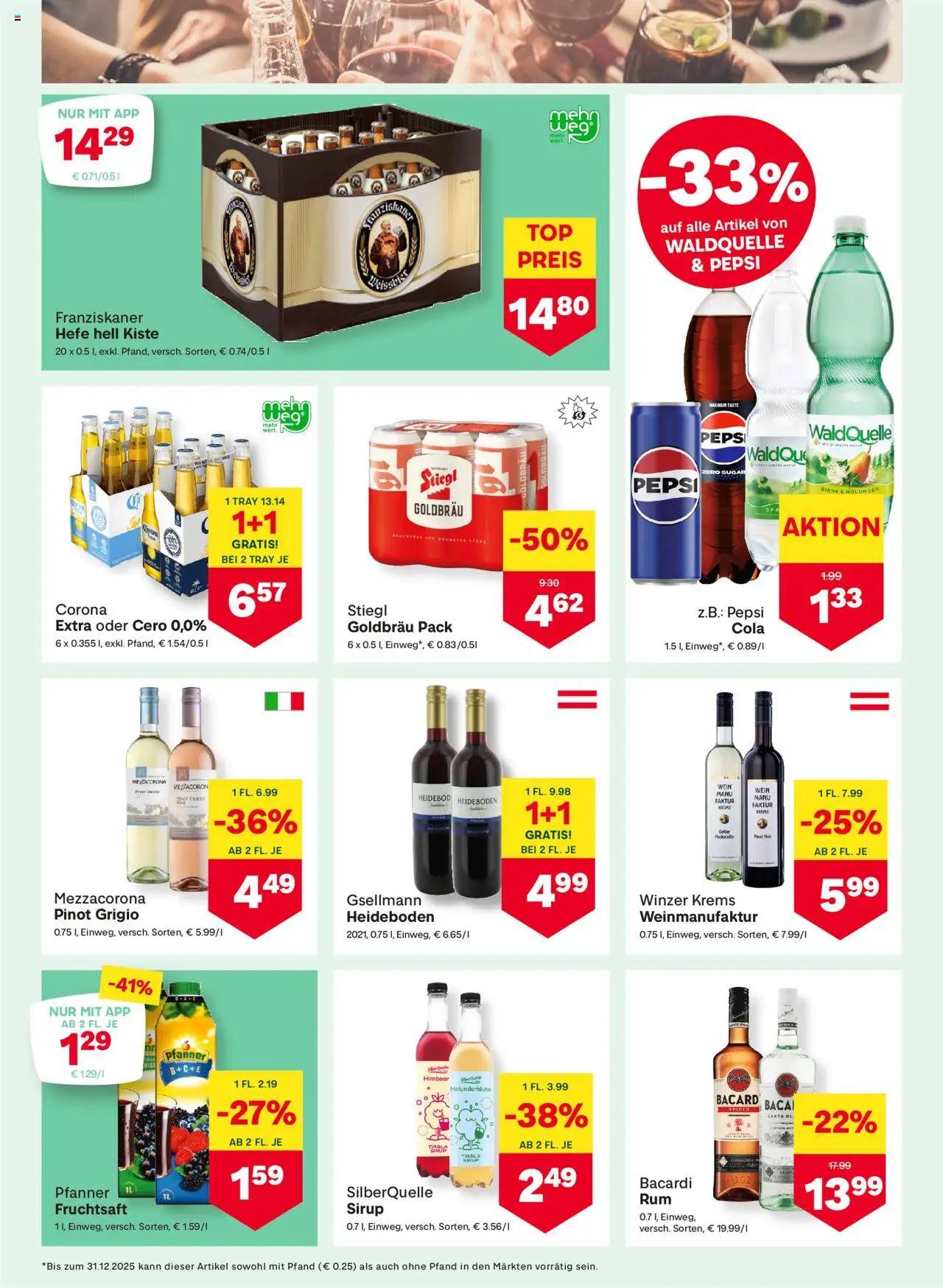 MPREIS Flugblatt gültig ab 28.08.2025 | Seite: 11 | Produkte: Birne, Wein