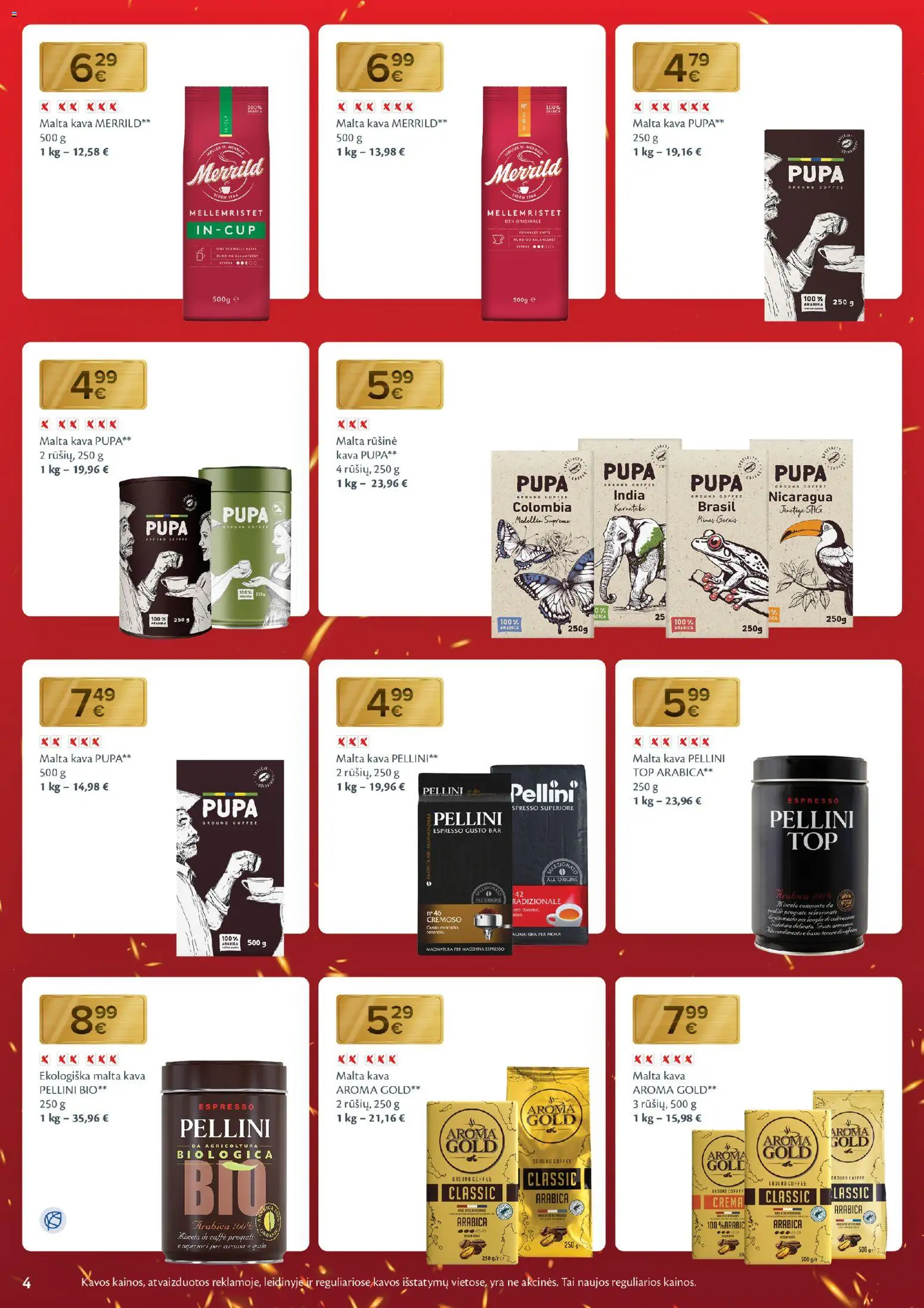 MAXIMA akcijos nuo 18.11.2025 | Puslapis: 4 | Prekių: Kava