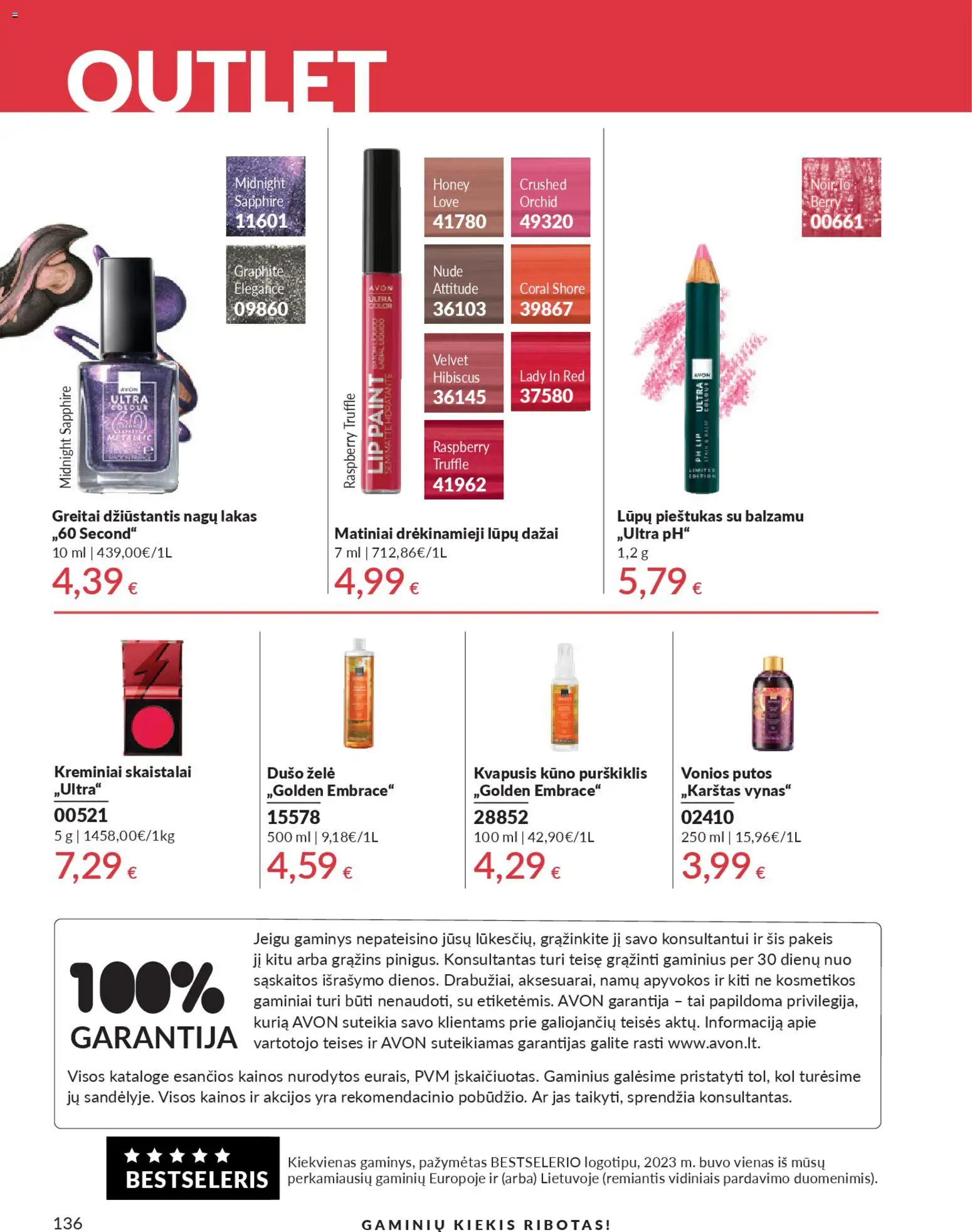 AVON akcijos nuo 01.04.2026 | Puslapis: 136