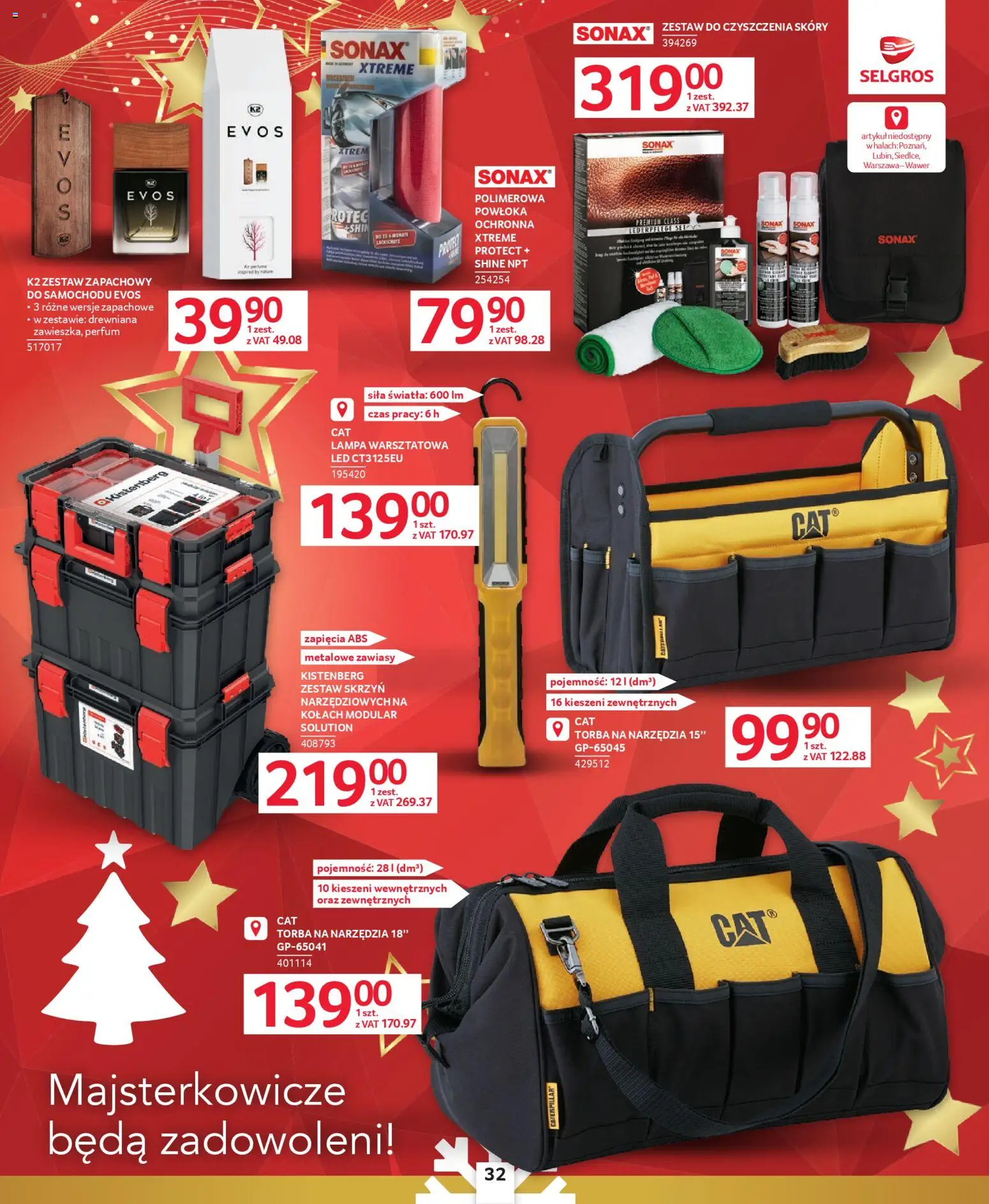 Selgros cash&carry Gazetka - Prezenty od 04.12.2025 | Strona: 28 | Produkty: Lampa warsztatowa, Torba, Lampa