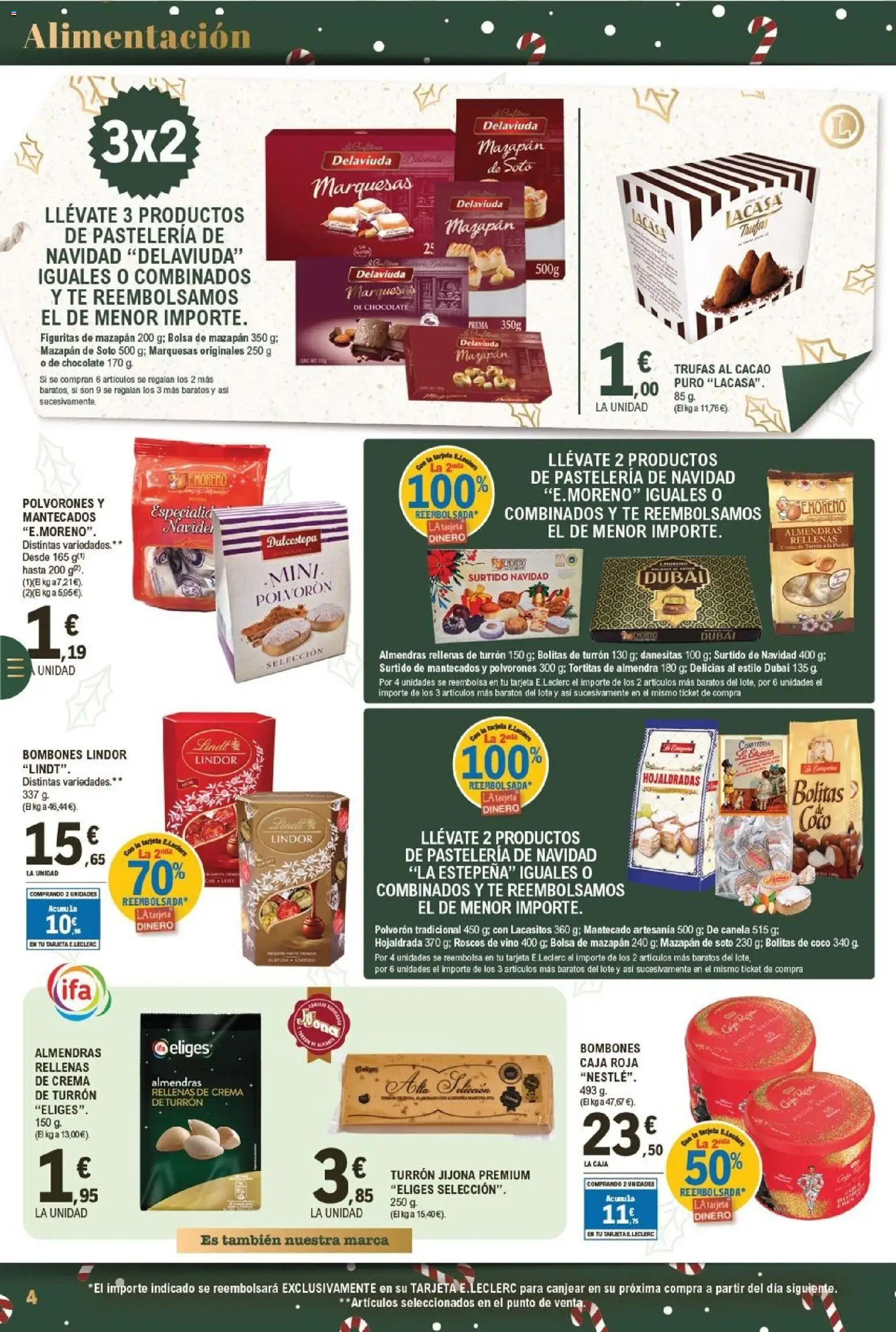 E.Leclerc folleto │ válido desde el 03.12.2025 | Página: 4 | Productos: Vino, Crema, Bolsa, Caja