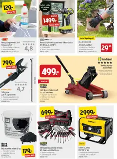 Jula reklamblad aktuell från 04.09.2025 | Sida: 4 | Produkter: Arbetshandskar, Skruvdragare, Rengöringsmedel, Väska