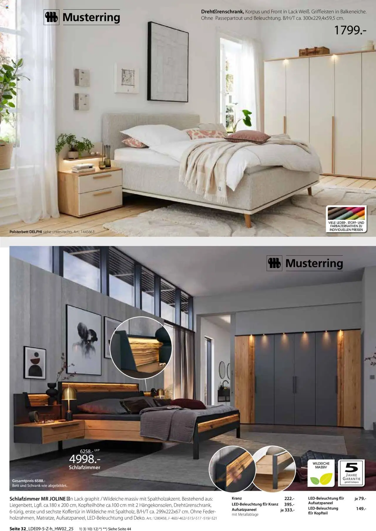 Zurbrüggen Hochwert – gültig ab 08.09.2025 | Seite: 44 | Produkte: Bett, Polsterbett, Schrank