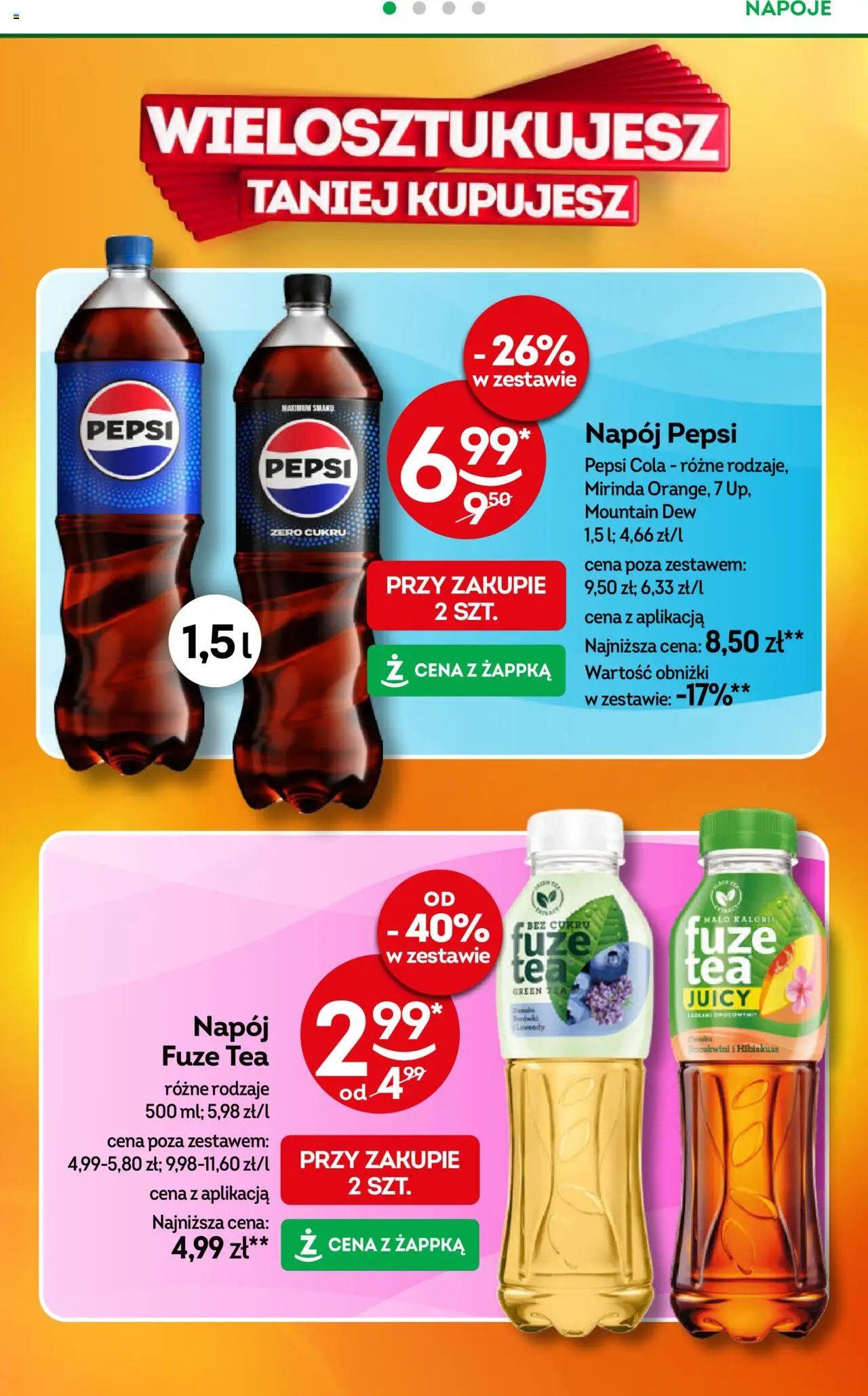 Żabka Gazetka od 10.09.2025 | Strona: 26 | Produkty: Napoje, Pepsi
