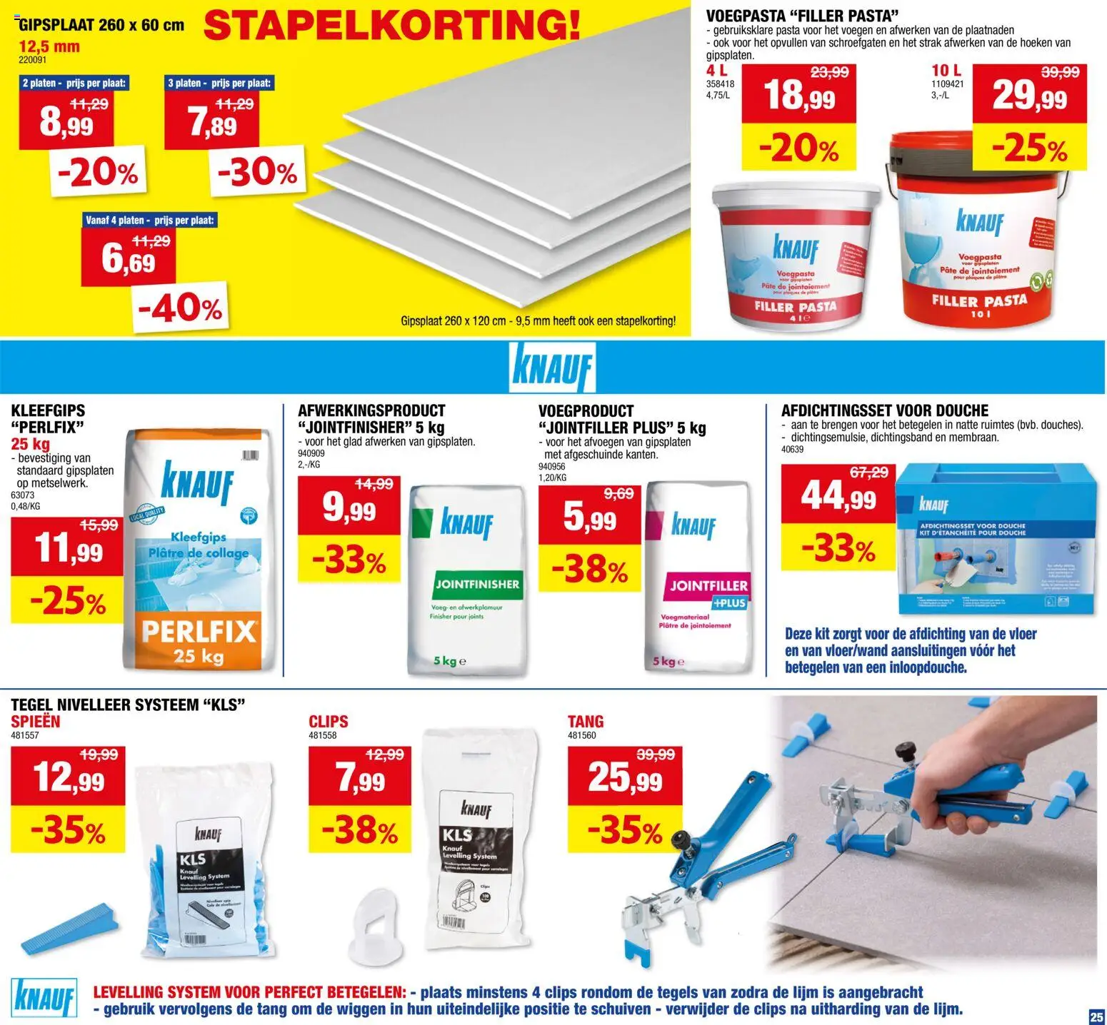 {H1} | Pagina: 25 | Producten: Pasta, Platen, Douche, Lijm