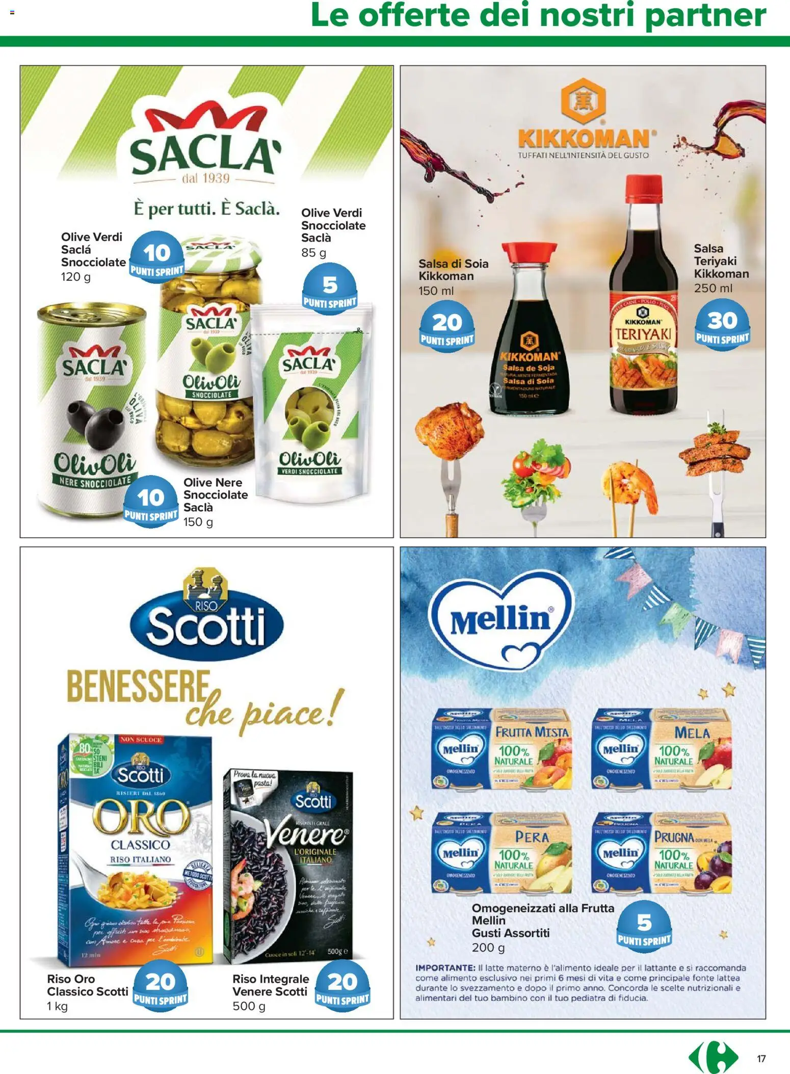 Volantino Carrefour del 23.04.2026 | Pagina: 17 | Prodotti: Frutta, Salsa, Latte, Pasta