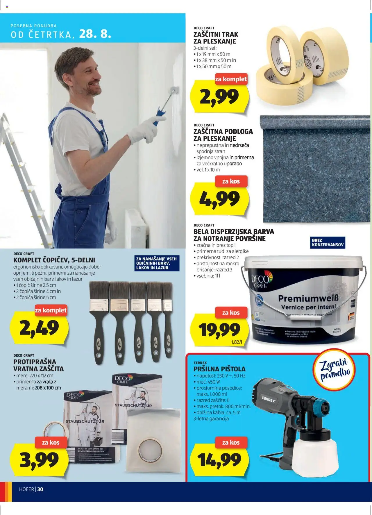Hofer SI katalog | vrijedi od 21.08.2025 | Stranica: 30 | Proizvodi: Vrata