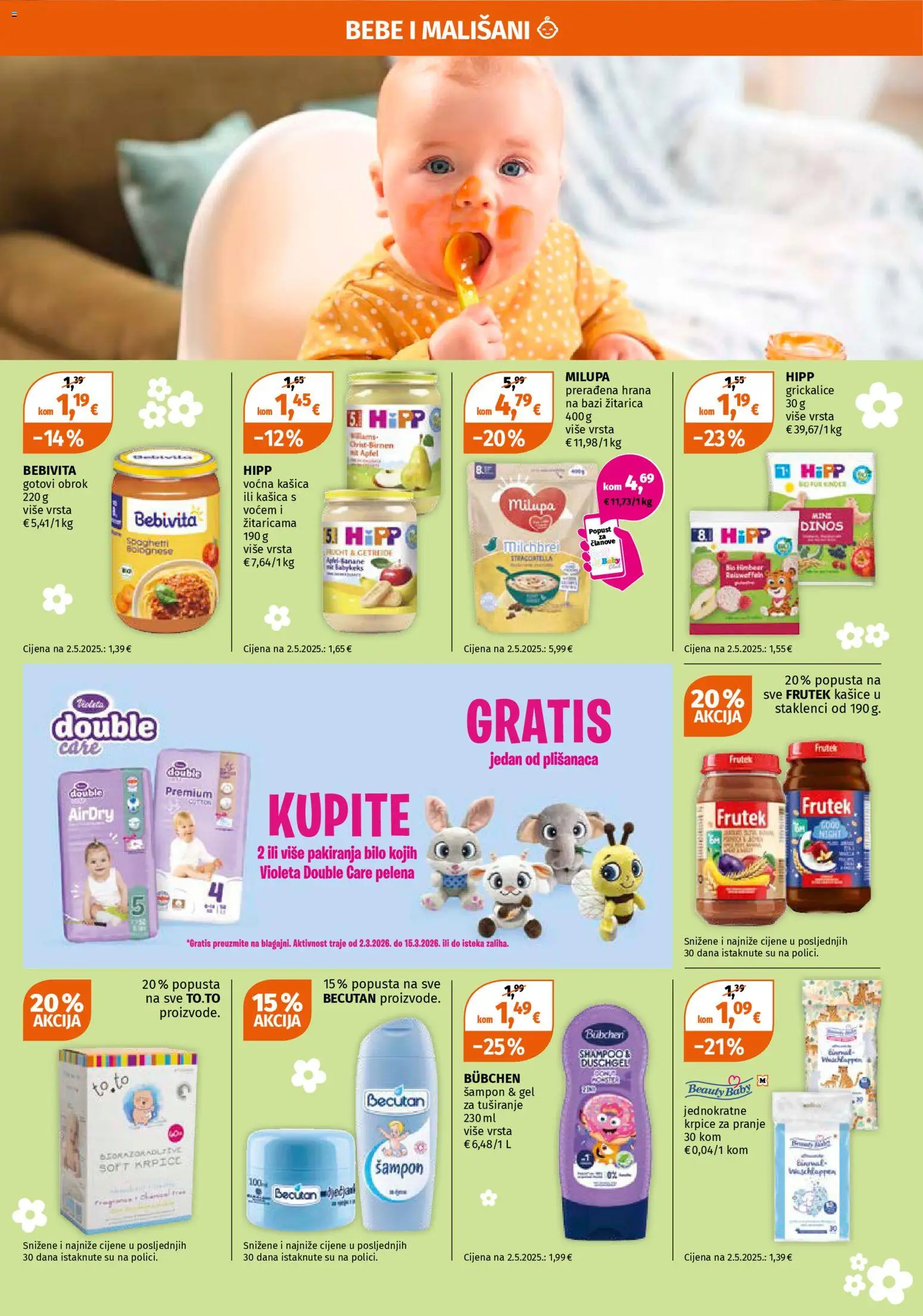 Müller katalog | vrijedi od 02.03.2026 | Stranica: 7 | Proizvodi: Šampon, Gel za tuširanje, Banane, Violeta