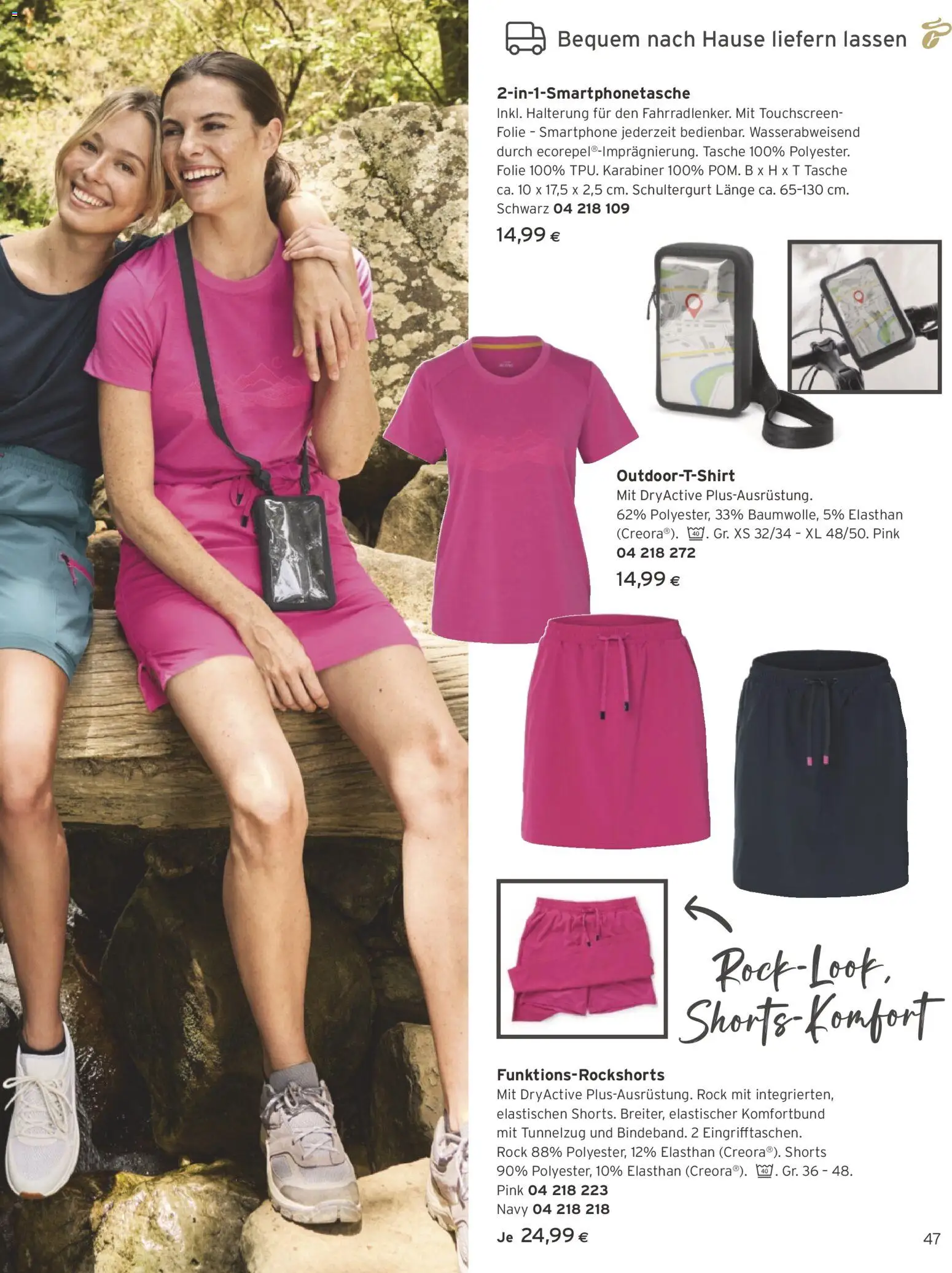 Tchibo Eduscho - Katalog April 2026 gültig ab 01.04.2026 | Seite: 47 | Produkte: Rock, Smartphone, Tasche