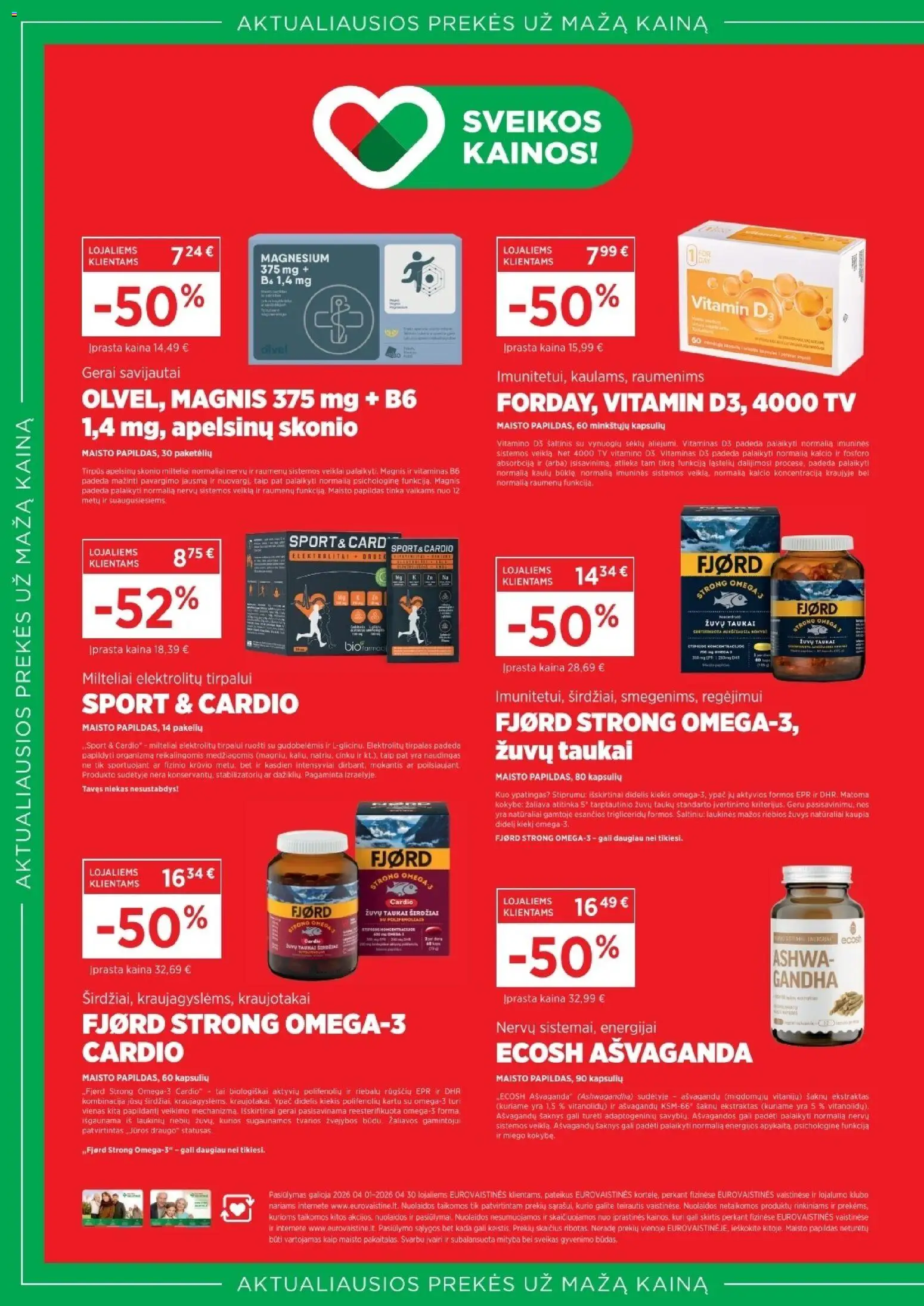 EUROVAISTINĖ akcijos nuo 31.03.2026 | Puslapis: 6 | Prekių: Tv