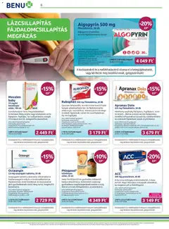 BENU Gyógyszertárak Akciós újság - amely érvényes a következő dátumtól: 01.11.2025 | Oldal: 6