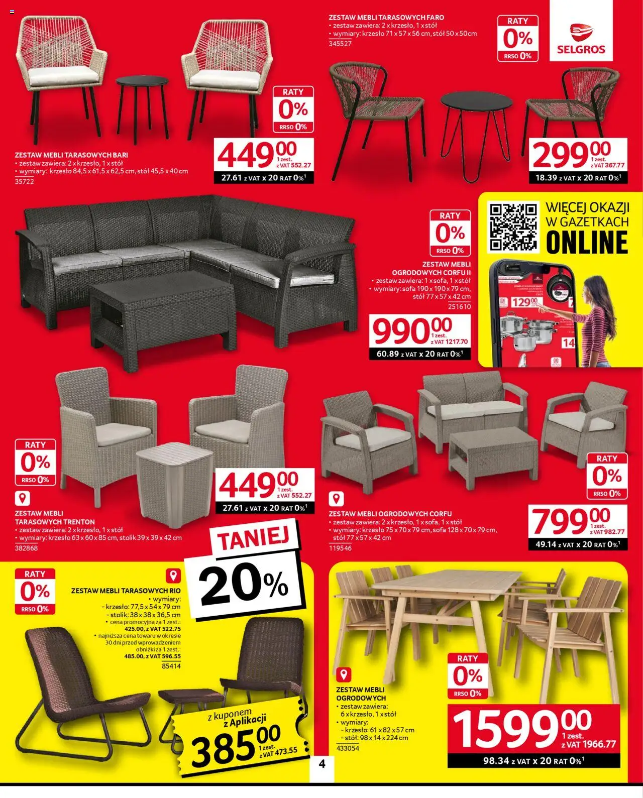 Selgros cash&carry Gazetka - Oferta przemysłowa od 05.06.2025 | Strona: 6 | Produkty: Sofa, Stół, Krzesło