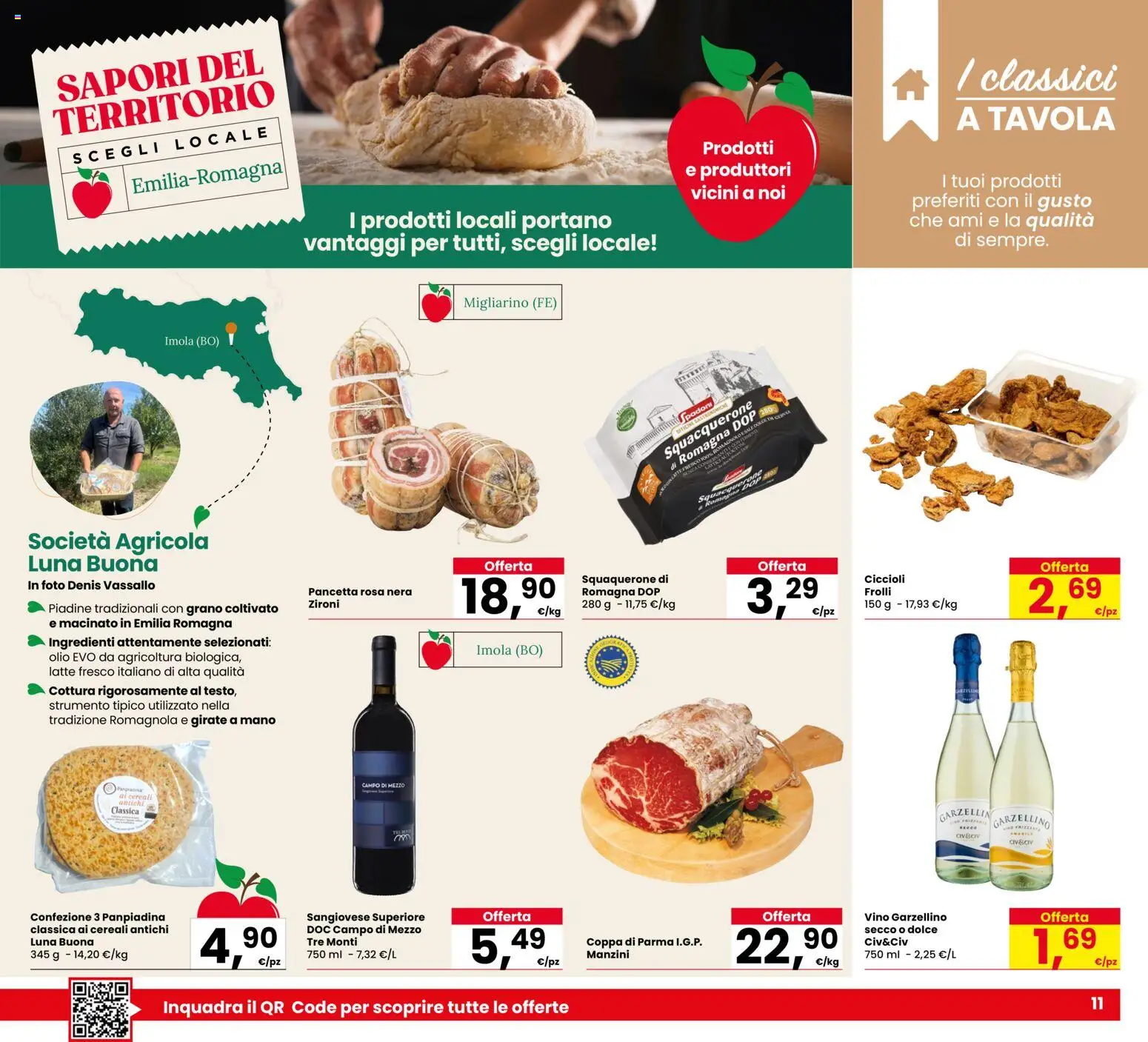 Volantino Despar del 11.12.2025 | Pagina: 11 | Prodotti: Cereali, Pancetta, Olio, Macinato