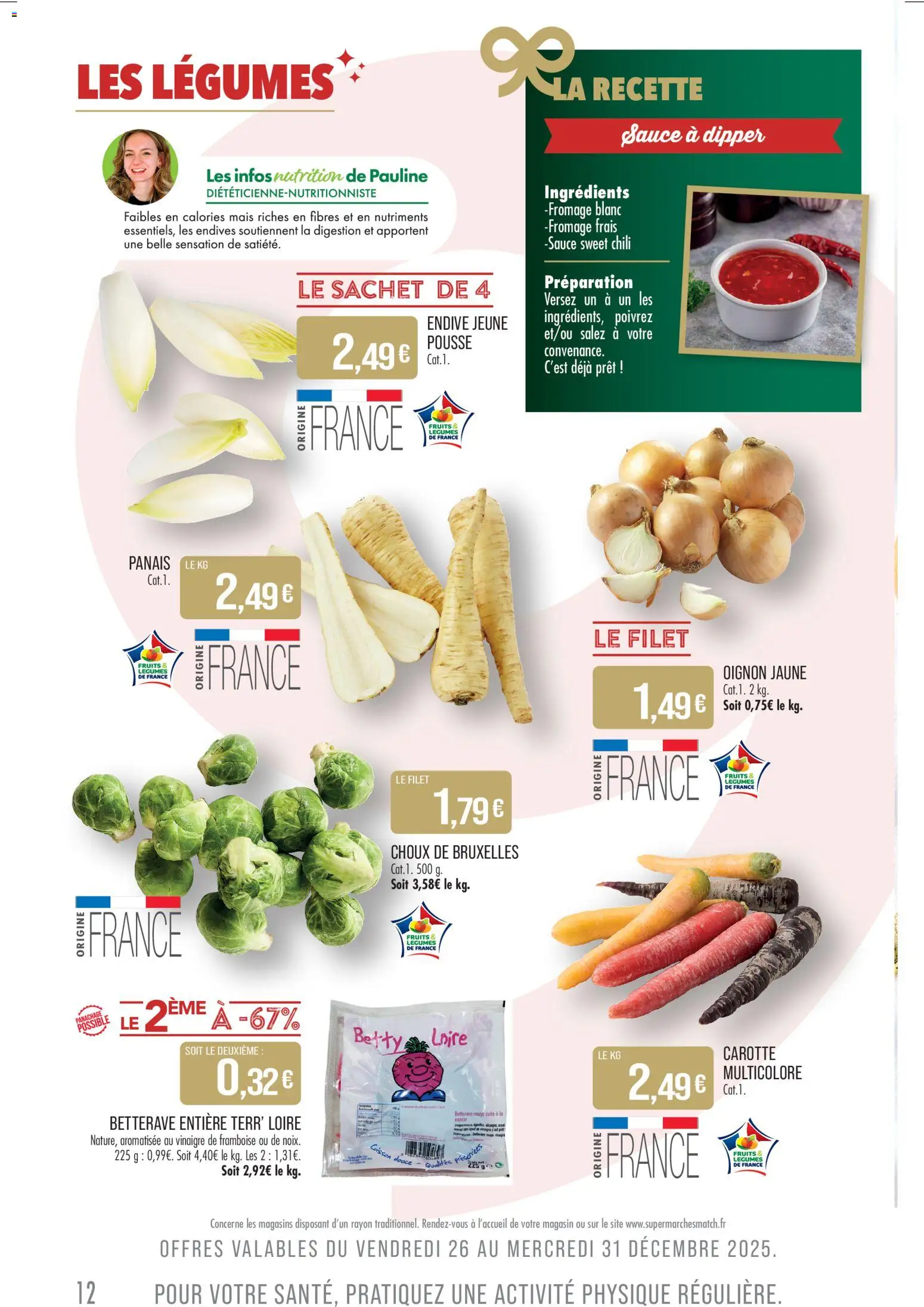 {H1} | Page: 12 | Produits: Framboise, Endive, Vinaigre, Noix