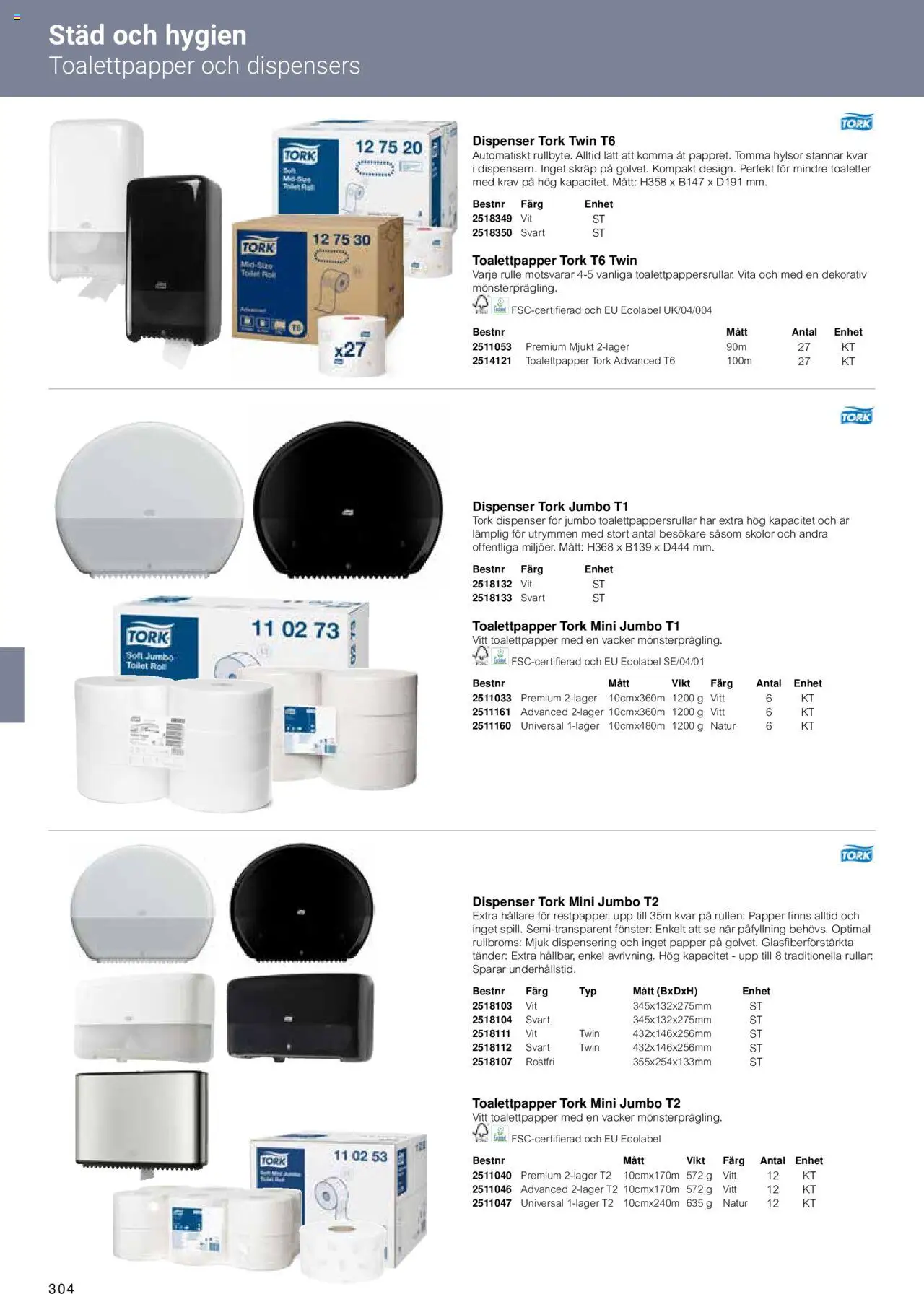Office Depot reklamblad aktuell från 15.02.2024 | Sida: 306 | Produkter: Toalettpapper, Papper