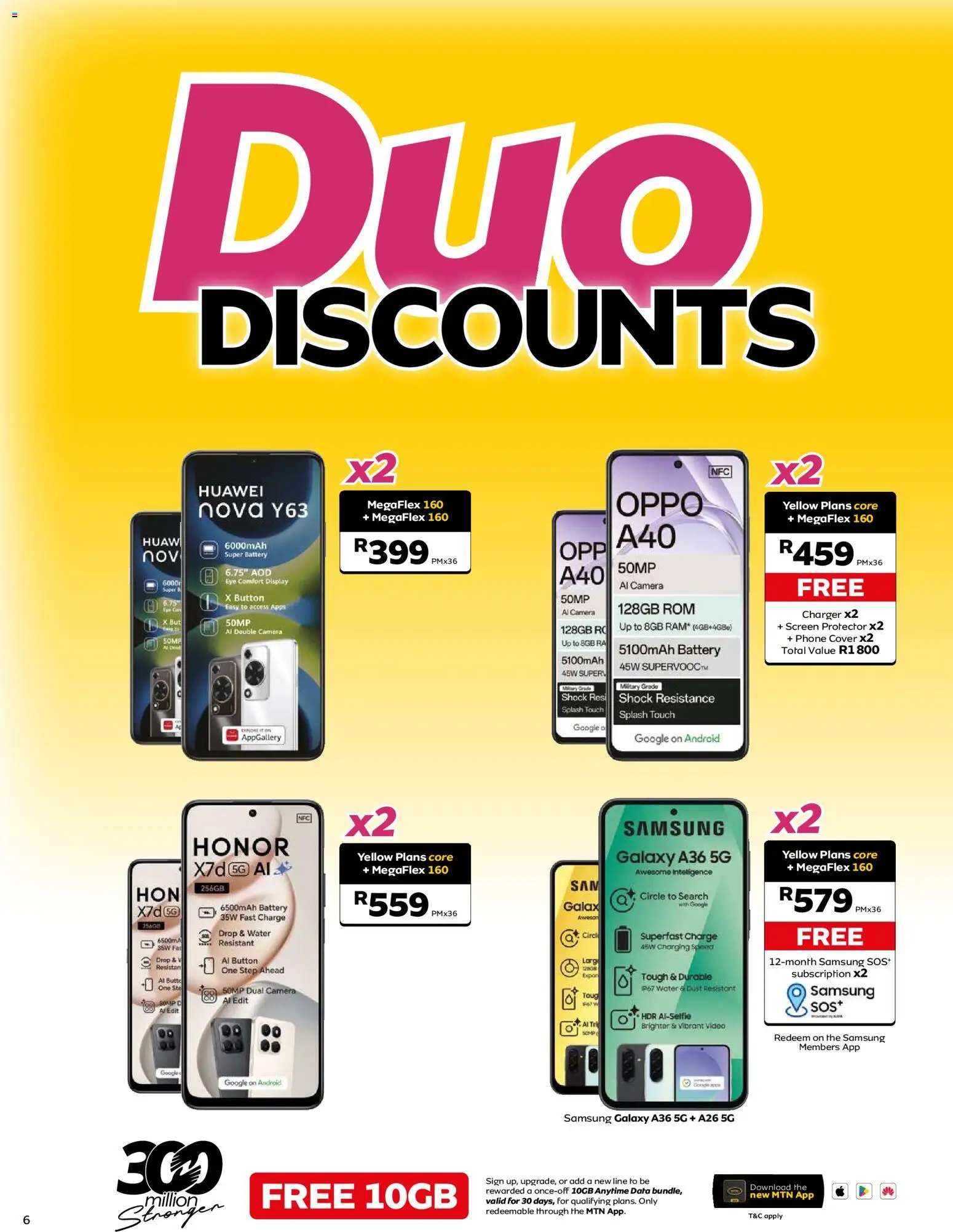 New MTN catalogue – valid from 09.03.2026 | Page: 6 | Products: Data, Cover, Camera, Charger