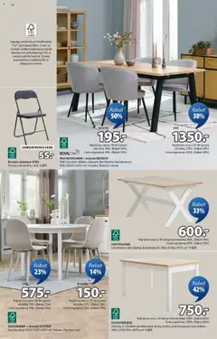 Pogląd oferty "JYSK Gazetka" - ważna od 08.10.2025 | Strona: 14 | Produkty: Stół, Krzesło