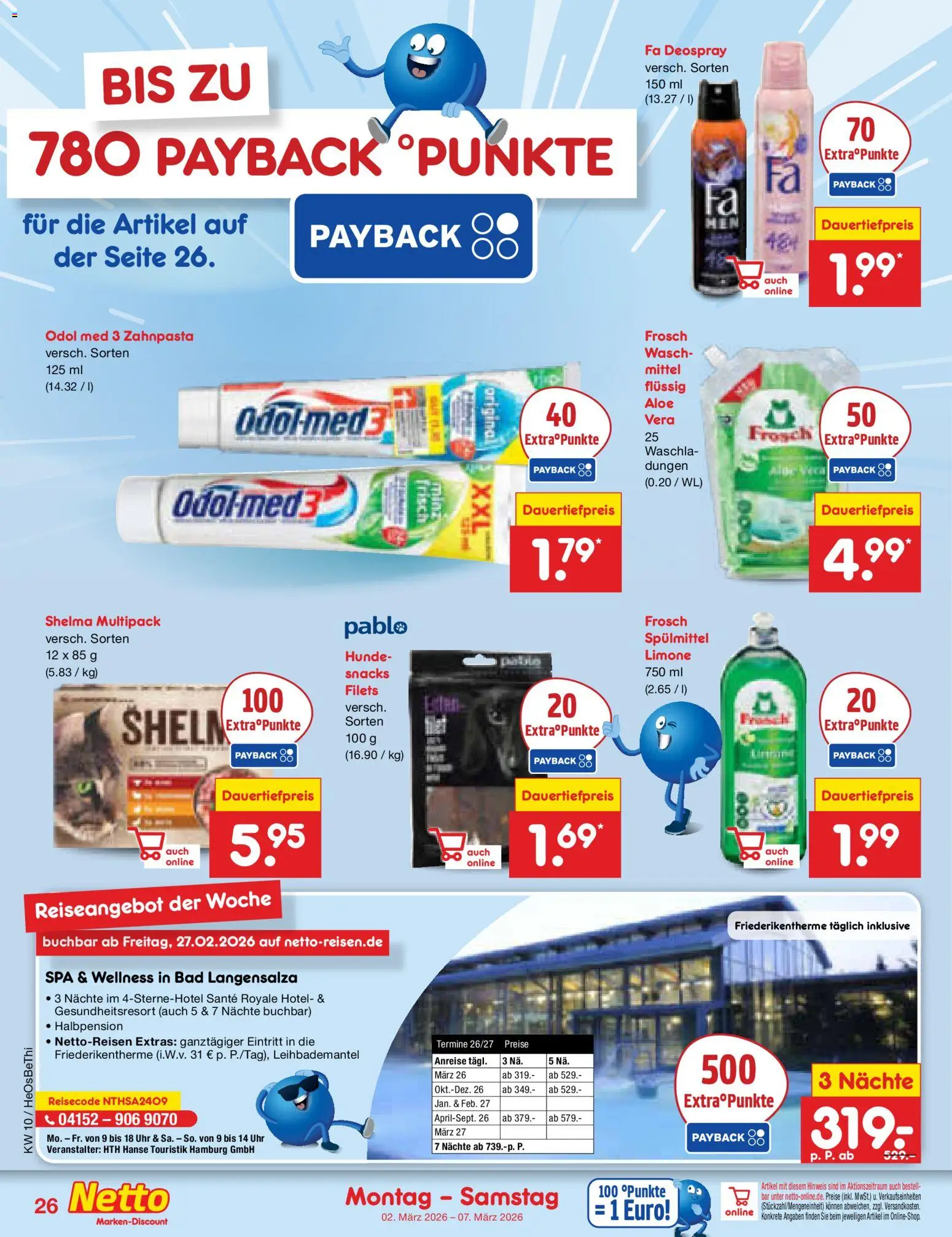 Netto Marken-Discount Prospekt 	 – gültig ab 02.03.2026 | Seite: 28 | Produkte: Bad, Zahnpasta, Deospray, Uhr