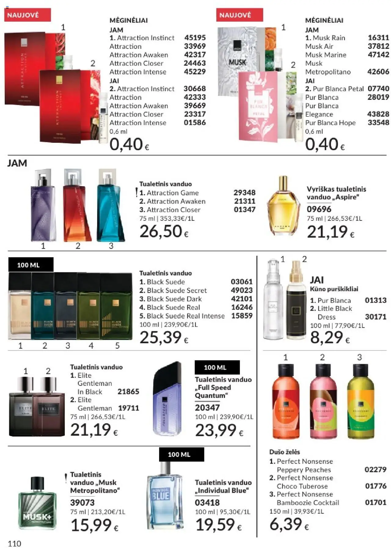 AVON - Leidinys│galioja nuo 01.08.2025 | Puslapis: 110 | Prekių: Tualetinis vanduo