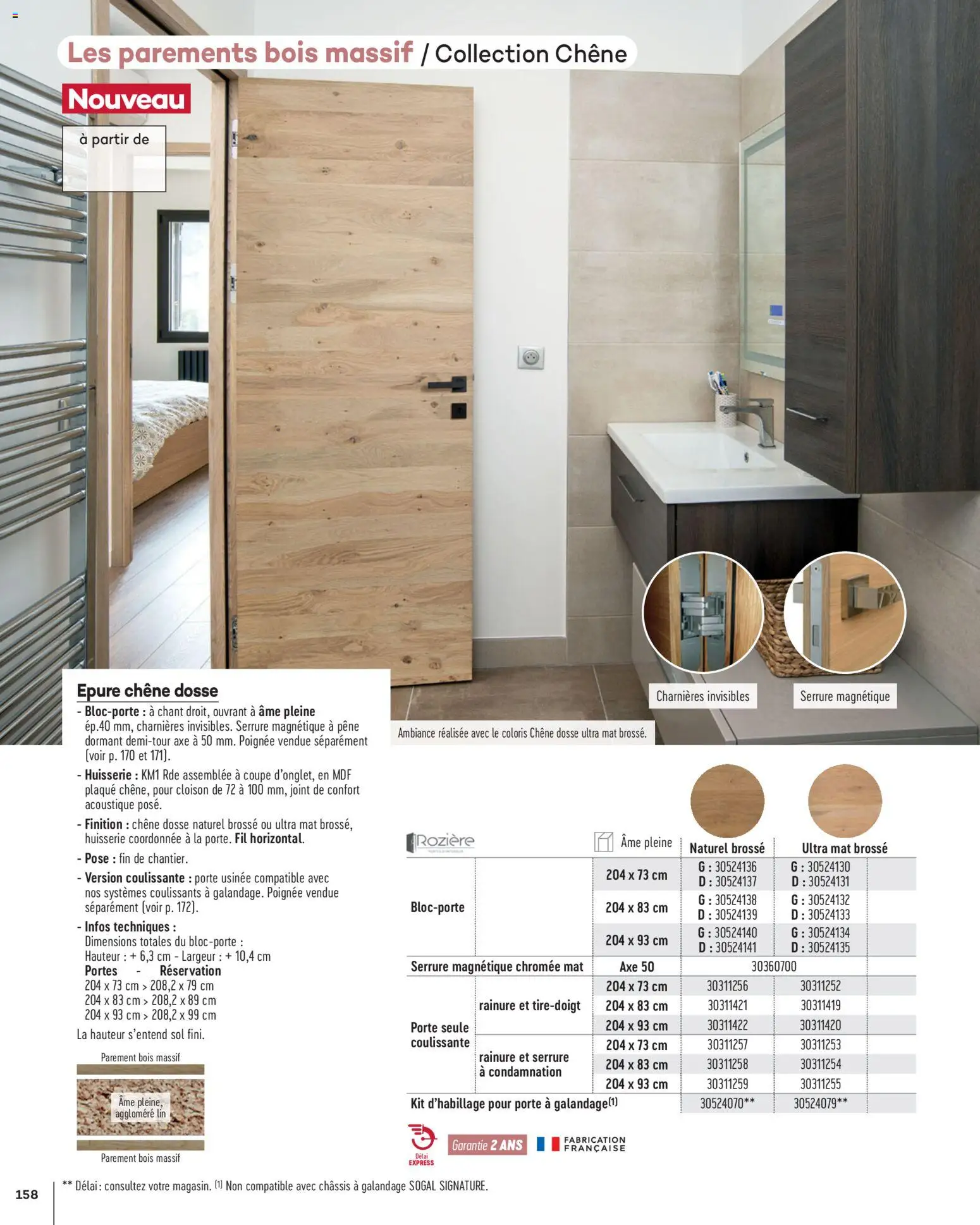 {H1} | Page: 158 | Produits: Brosse, Porte, Portes