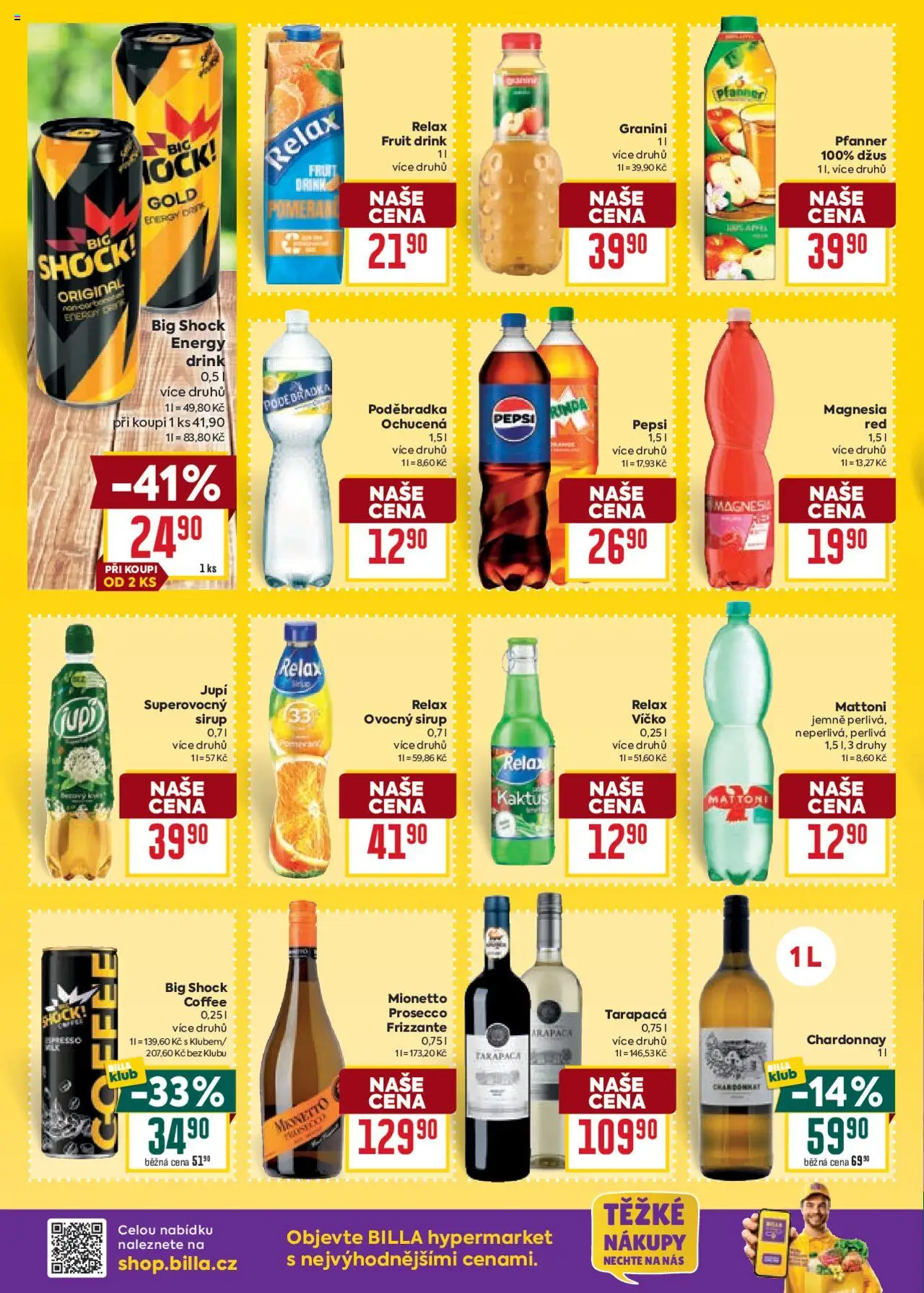 Billa Velký leták od 11.06.2025 | Strana: 22 | Produkty: Prosecco, Magnesia, Jupí, Energy drink