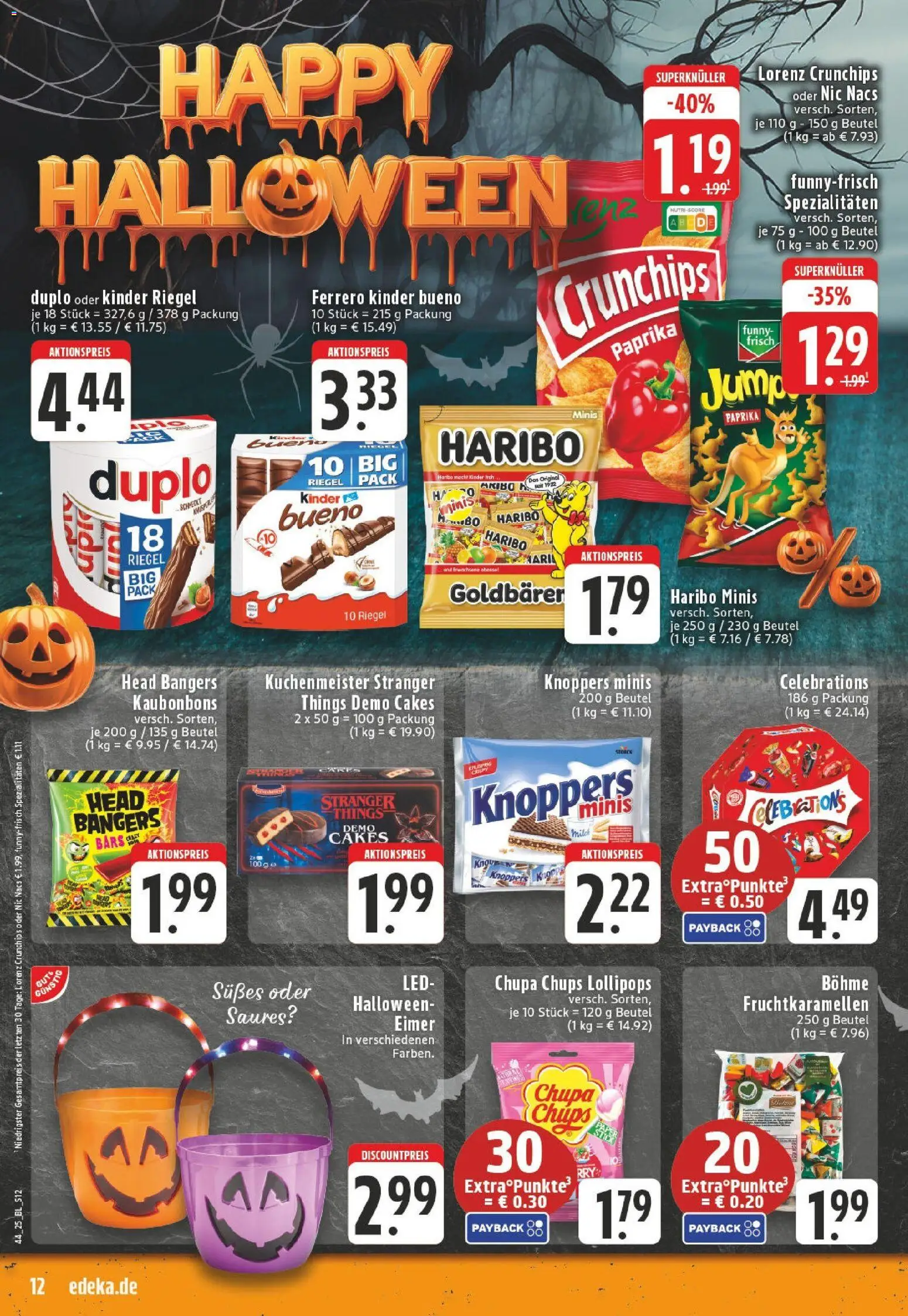 Edeka prospekt Bad Marienberg	 – gültig ab 26.10.2025 | Seite: 12 | Produkte: Kinder bueno, Paprika, Lorenz crunchips, Chips