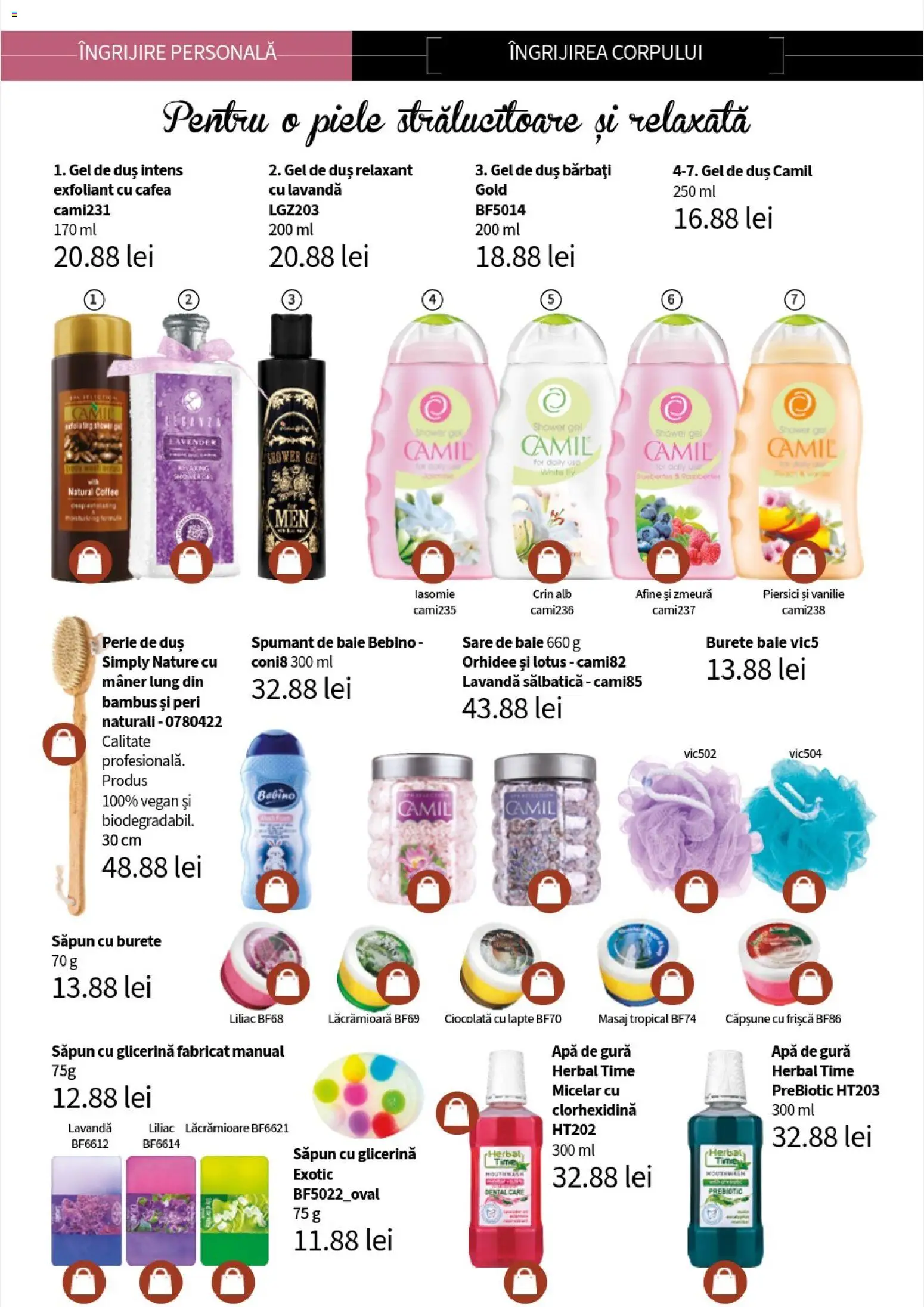 Noul catalog Lady’s – valabil de la 10.11.2025 | Pagină: 128 | Produse: Duș, Burete, Cafea, Apă de gură