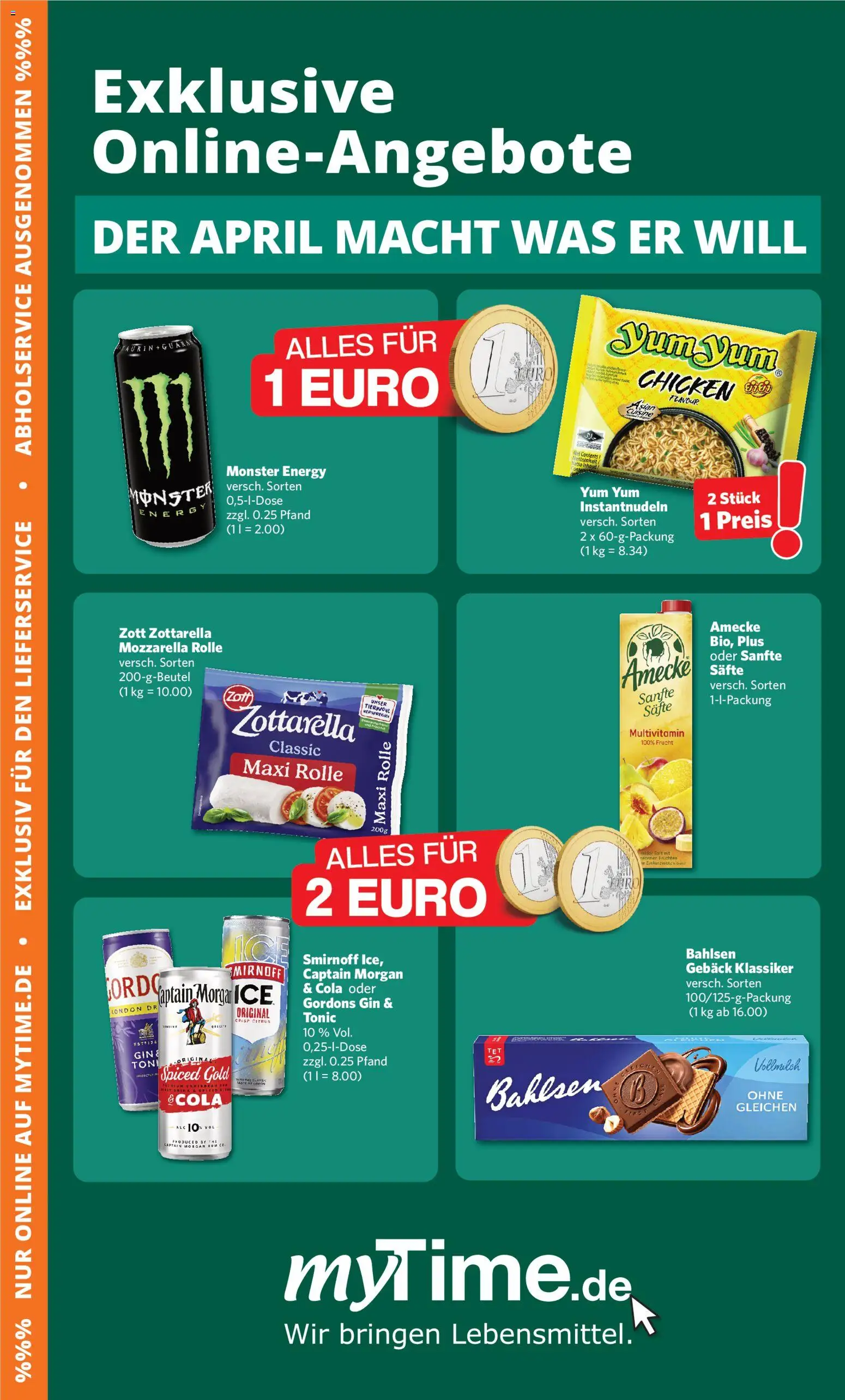 Famila Nordwest Prospekt 	 – gültig ab 13.04.2026 | Seite: 11 | Produkte: Mozzarella, Monster, Smirnoff, Captain morgan