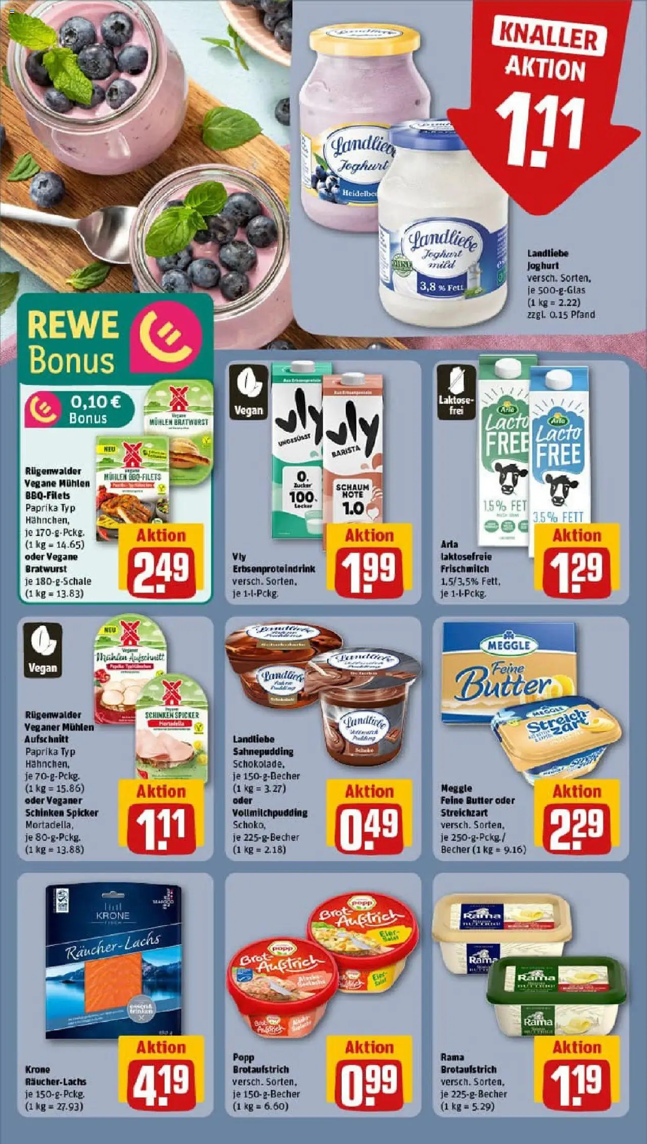 Rewe prospekt Frechen-Bachem	 - gültig ab dem 29.06.2025 | Seite: 16 | Produkte: Joghurt, Pudding, Zucker, Landliebe joghurt
