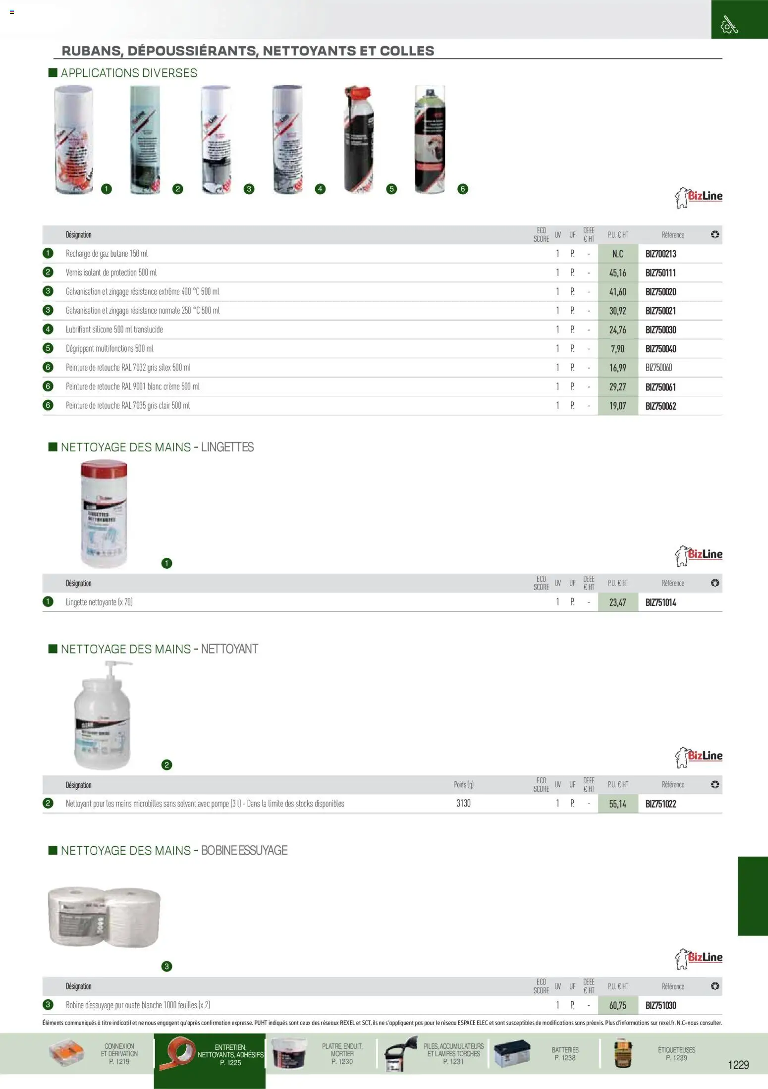 {H1} | Page: 120 | Produits: Mortier, Solvant, Lingette nettoyante, Crème