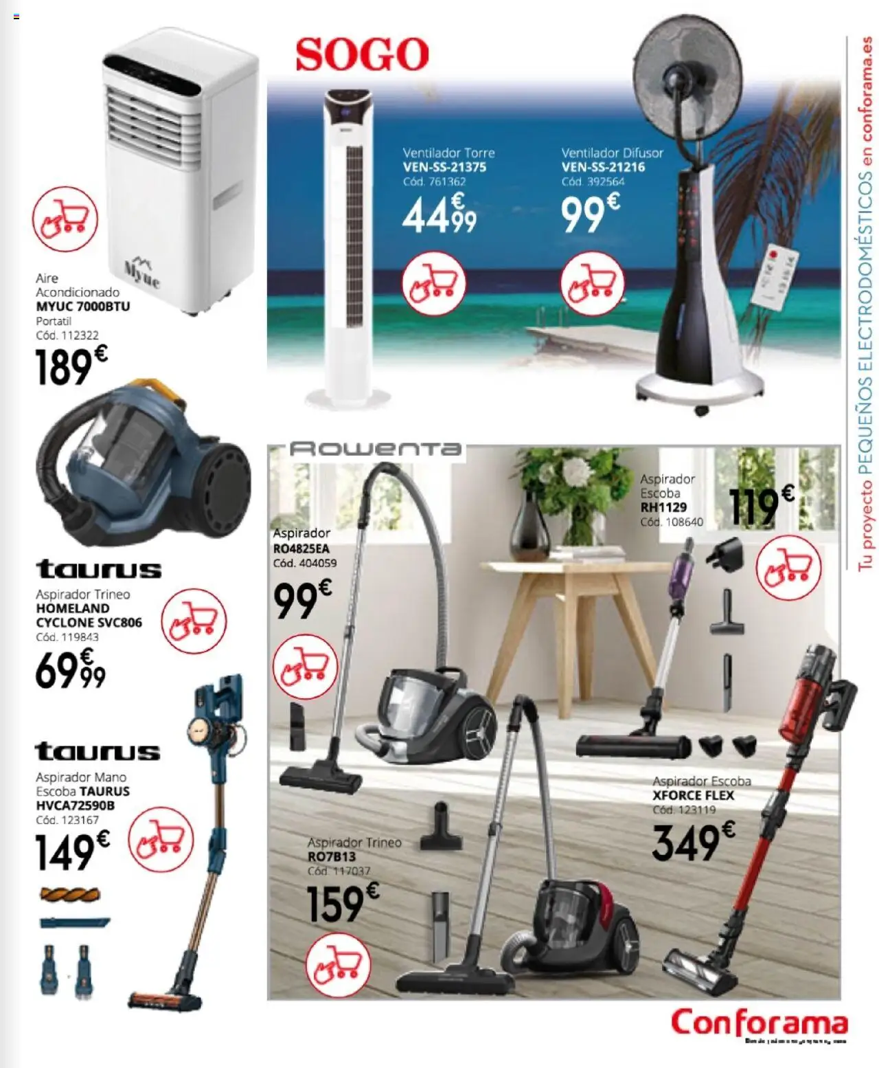 Conforama - Folleto │ válido desde el 27.03.2025 | Página: 113 | Productos: Escoba, Aire acondicionado, Ventilador, Aspirador