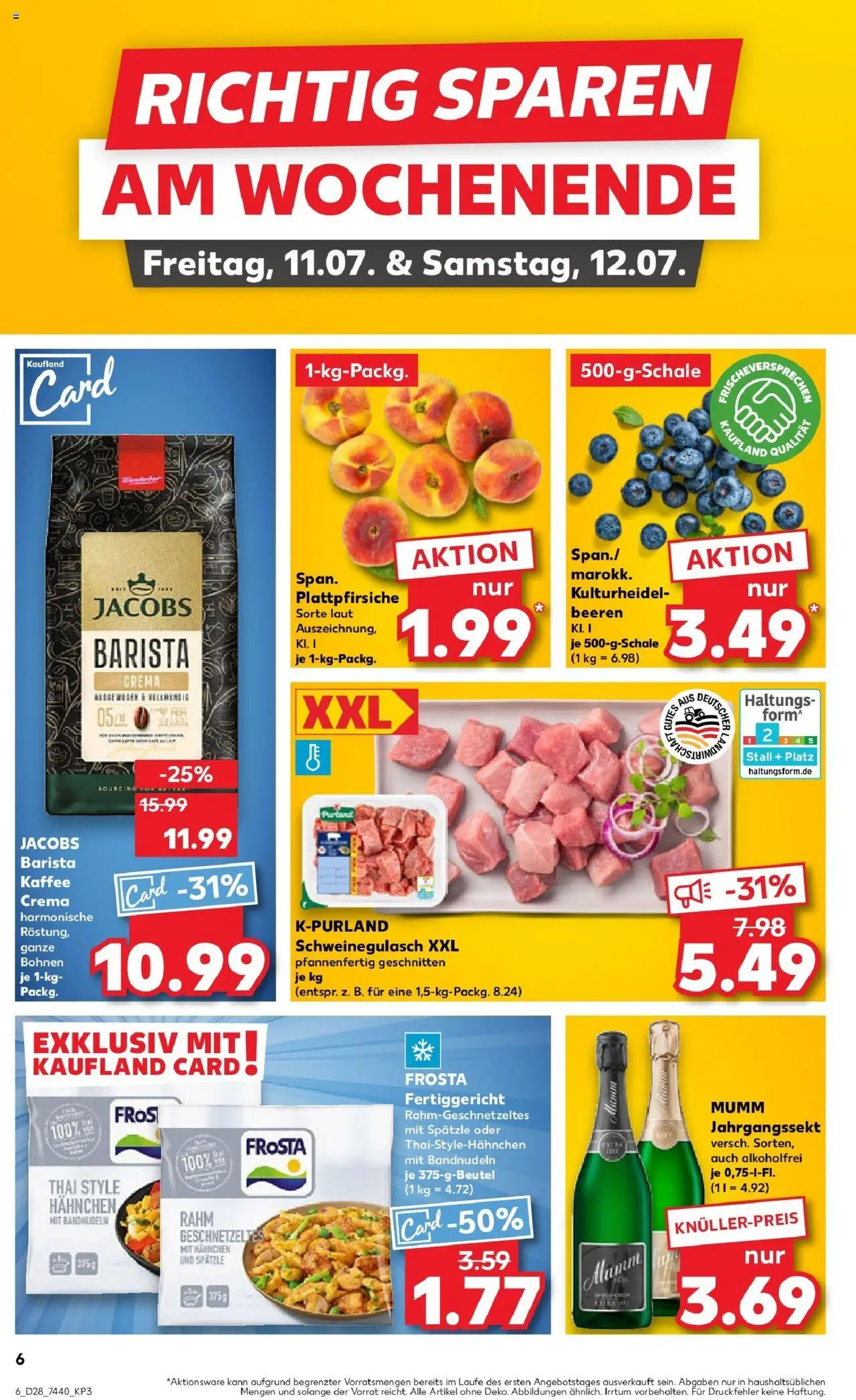 Kaufland prospekt Biedenkopf	 - gültig ab dem 13.07.2025 | Seite: 21 | Produkte: Schweinegulasch, Hahnchen, Kaffee, Frosta